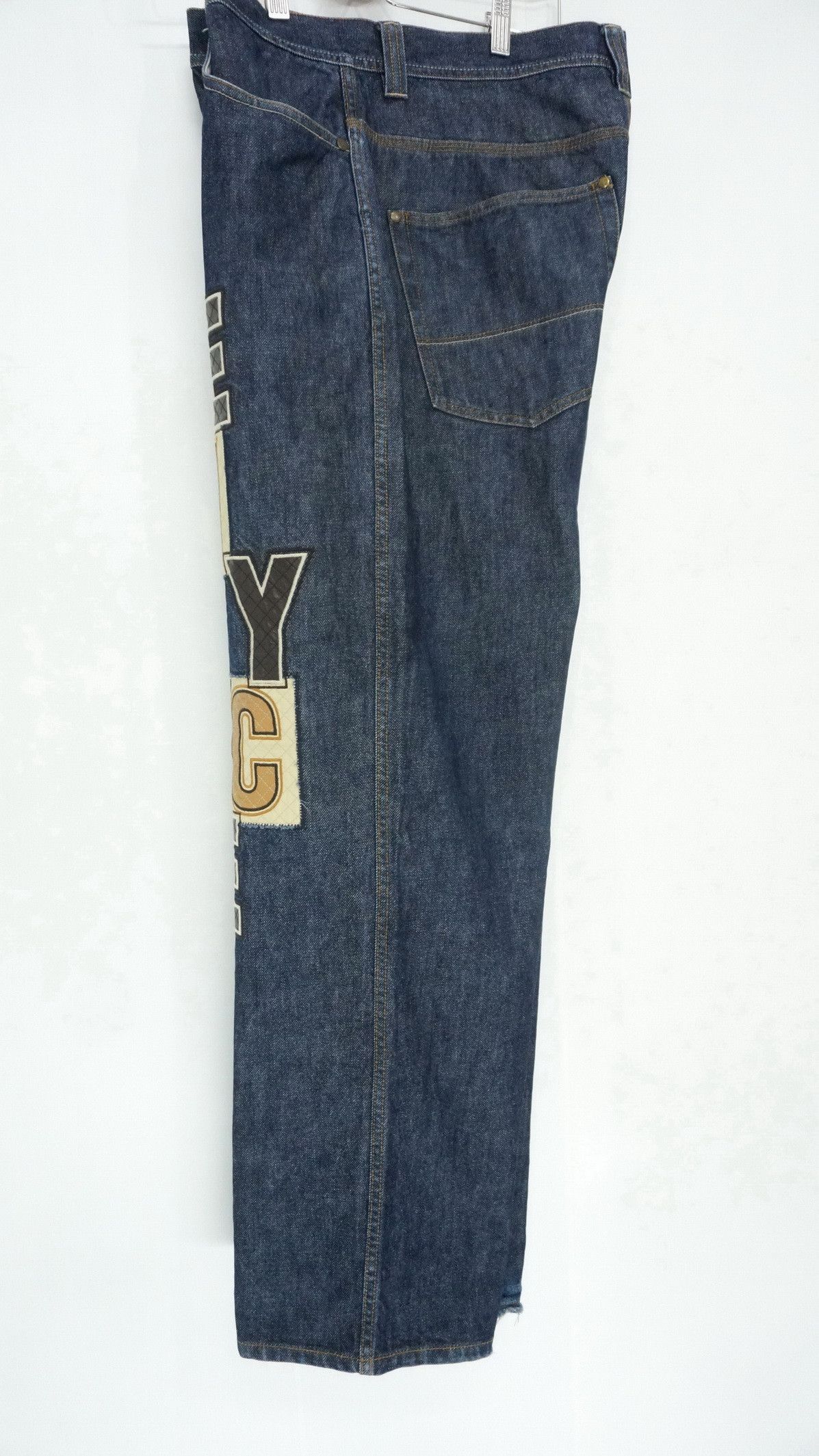 Enyce × JNCO Vintage 90s ENYCE Baggy Hip Hop Spell Out Patch Jeans Size US 34 / EU 50 - 9 Thumbnail