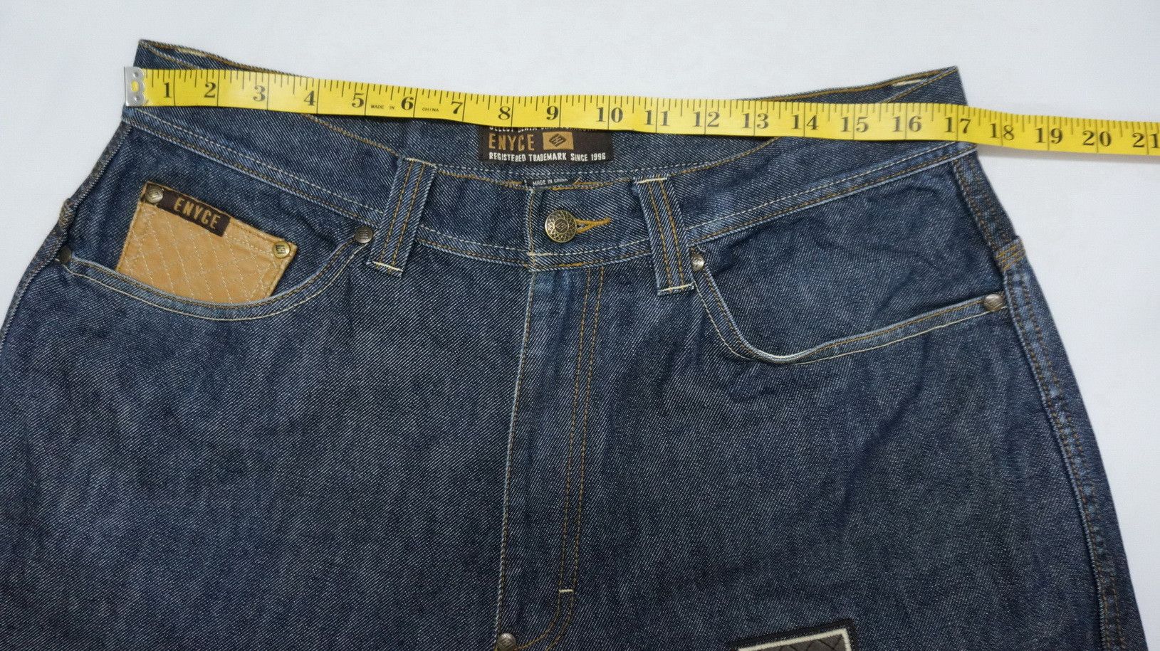 Enyce × JNCO Vintage 90s ENYCE Baggy Hip Hop Spell Out Patch Jeans Size US 34 / EU 50 - 14 Thumbnail