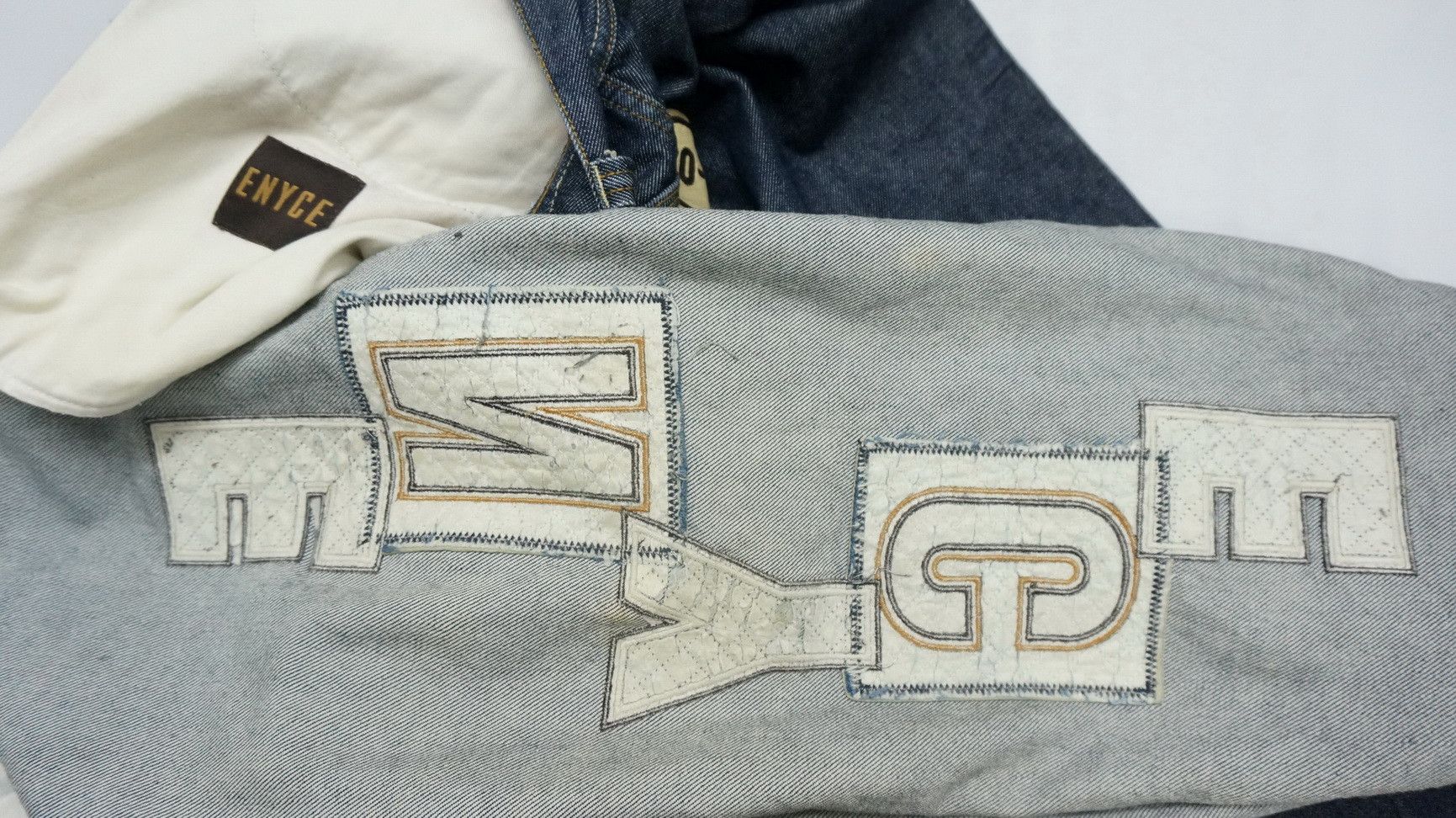 Enyce × JNCO Vintage 90s ENYCE Baggy Hip Hop Spell Out Patch Jeans Size US 34 / EU 50 - 22 Thumbnail