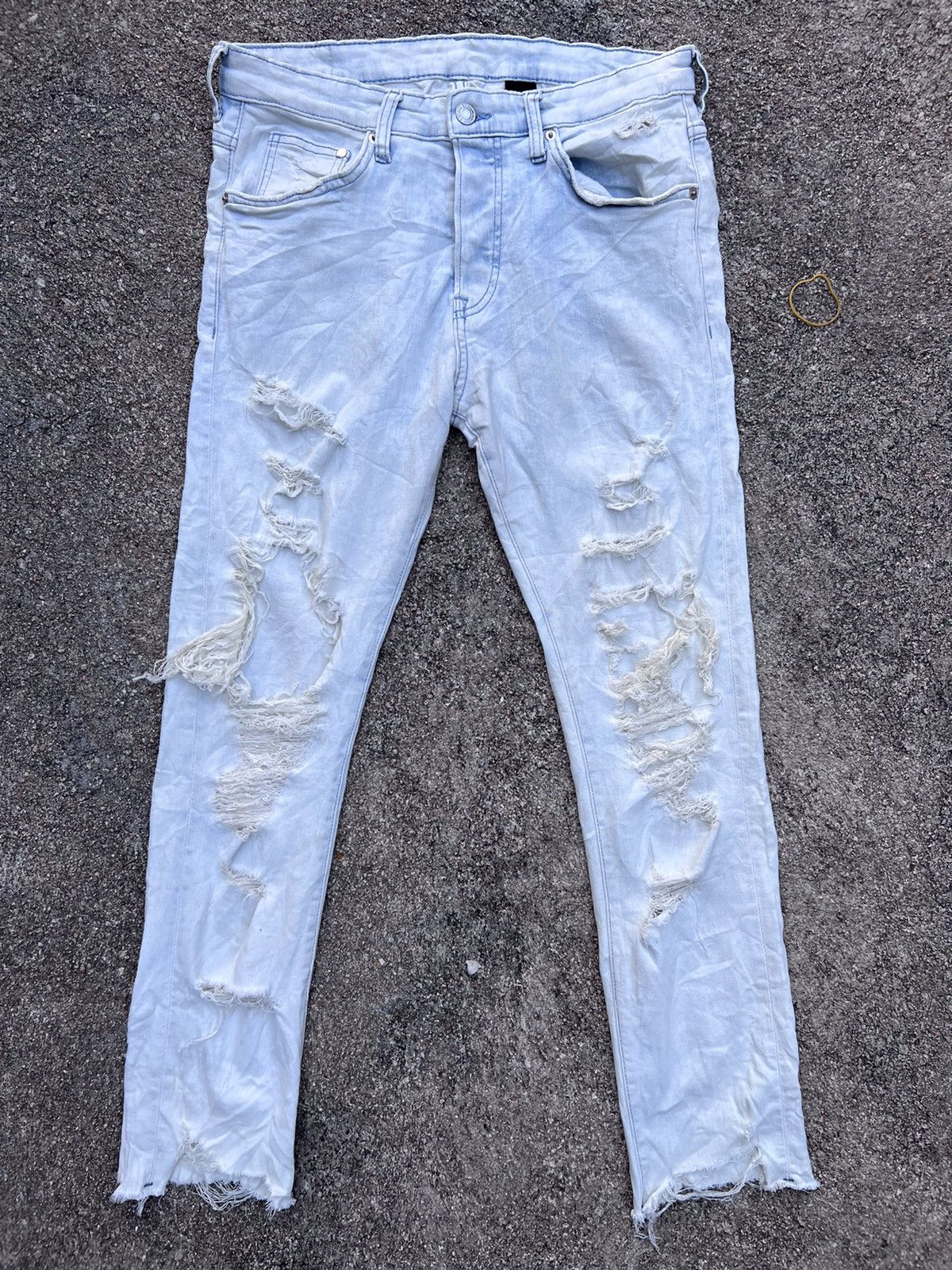 Distressed Skinny & Denim Jeans