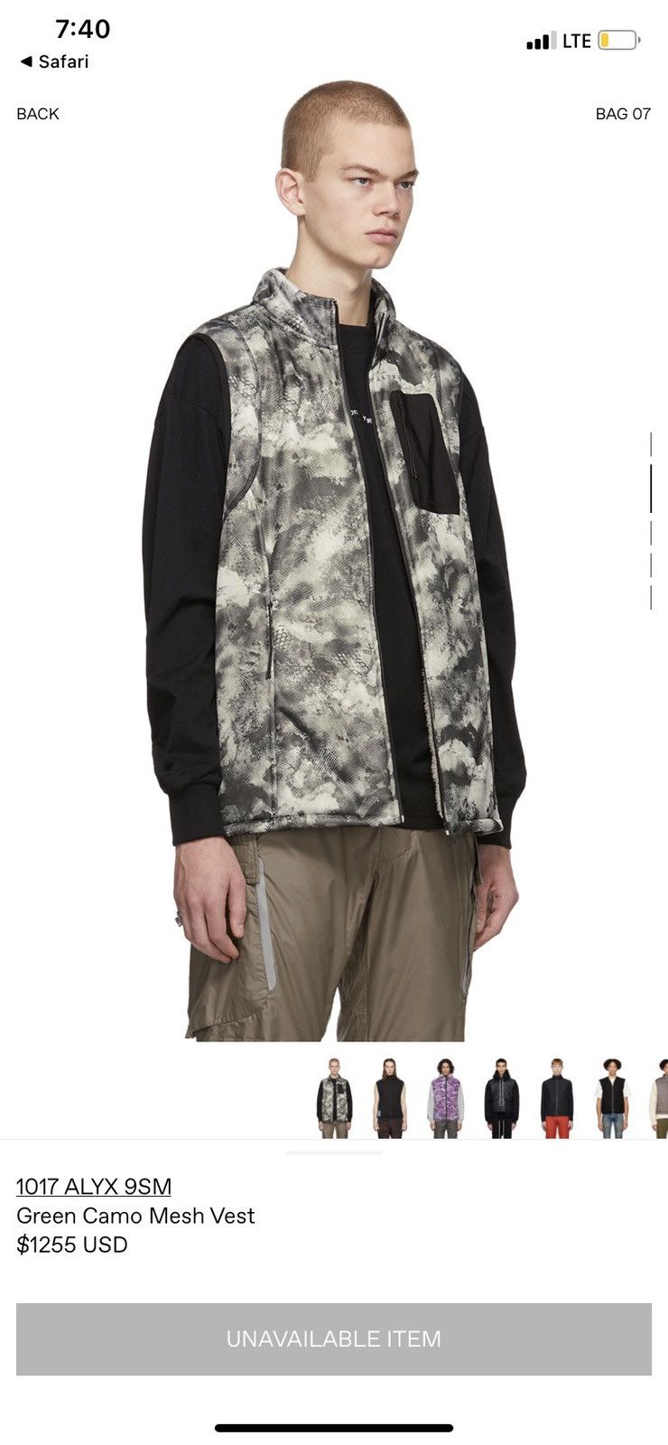 1017 ALYX 9SM × Alyx × SSENSE $1255 1017 ALYX 9SM Polar Fleece Vest Size US S / EU 44-46 / 1 - 8 Thumbnail