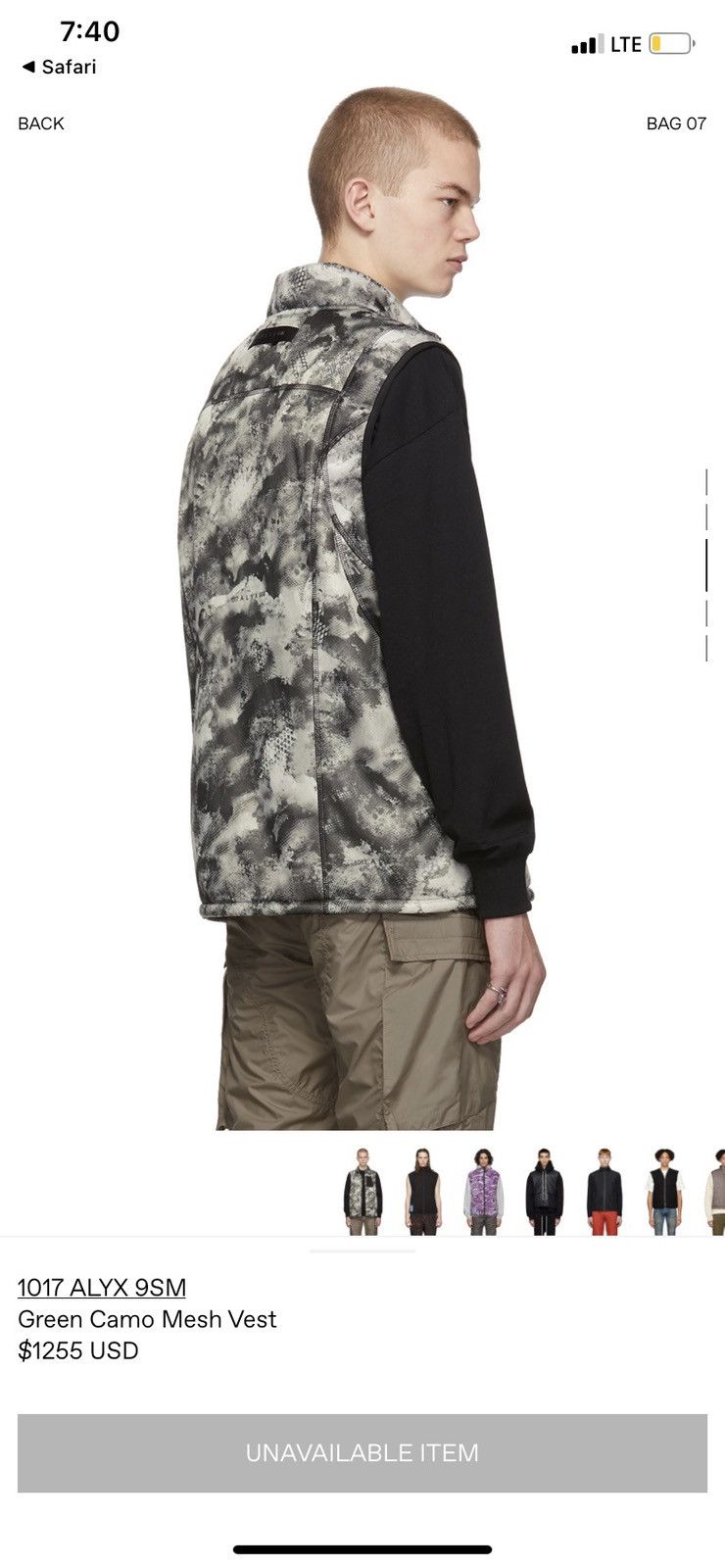 1017 ALYX 9SM × Alyx × SSENSE $1255 1017 ALYX 9SM Polar Fleece Vest Size US S / EU 44-46 / 1 - 9 Thumbnail