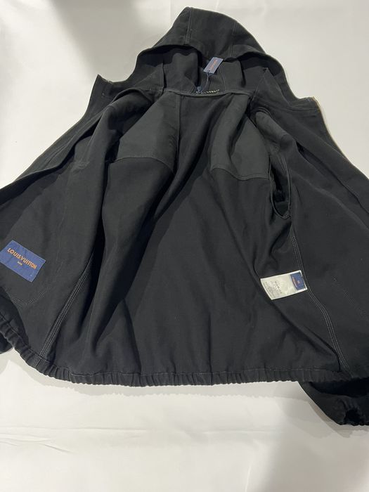 Auth Louis Vuitton Men's 18AW Monogram Denim Jacket 1A46V8 Indigo  52(180825