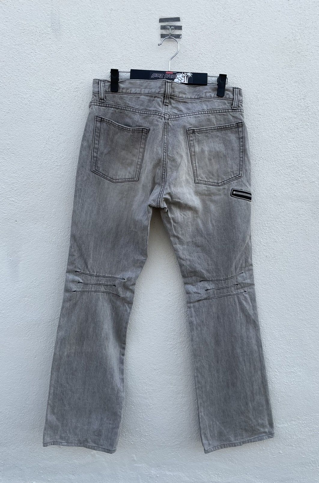Japanese Brand Rupert Edge Zipper Flare Denim Jeans Made in Japan 34X32 Size US 34 / EU 50 - 7 Thumbnail