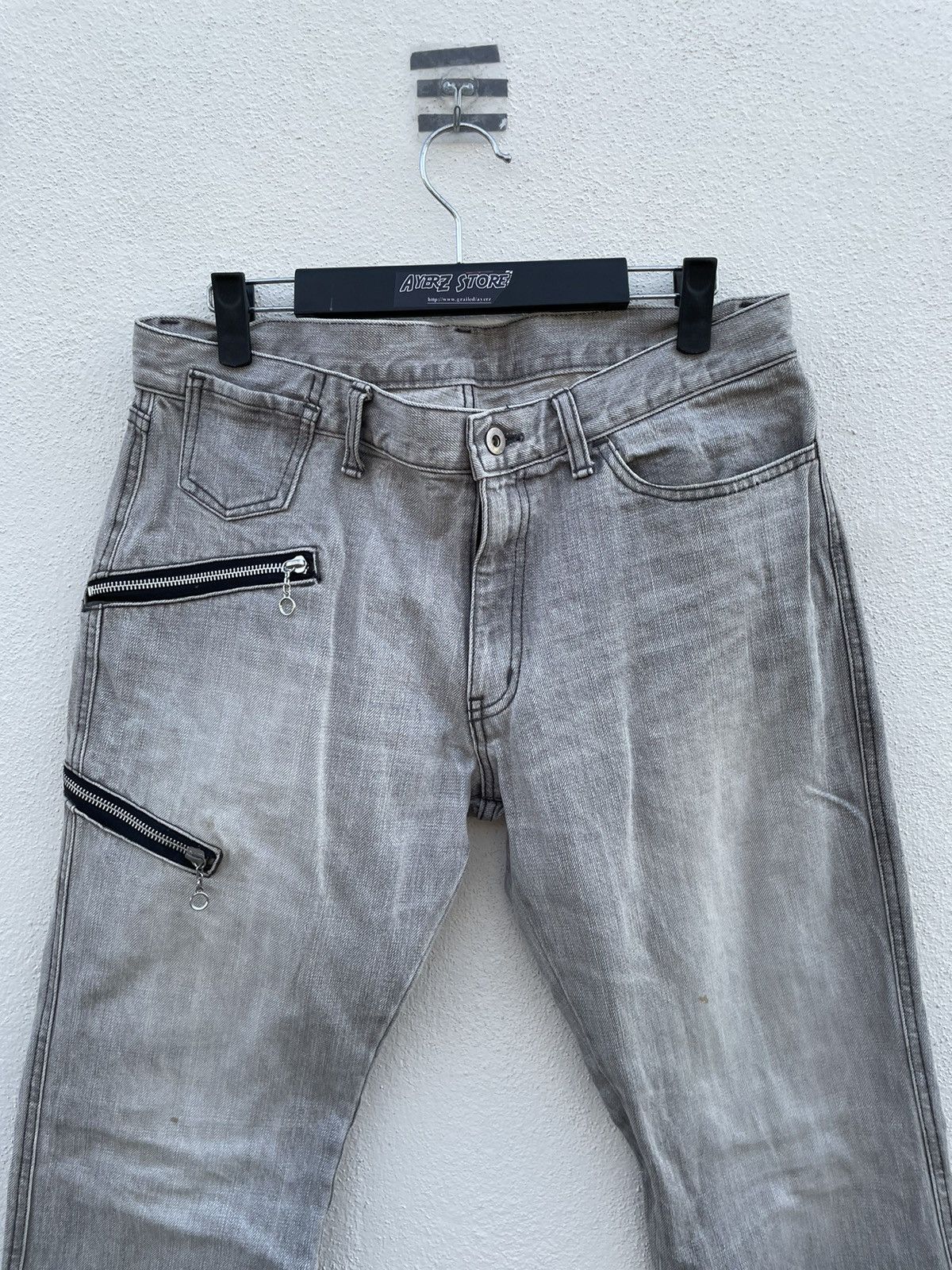 Japanese Brand Rupert Edge Zipper Flare Denim Jeans Made in Japan 34X32 Size US 34 / EU 50 - 2 Thumbnail