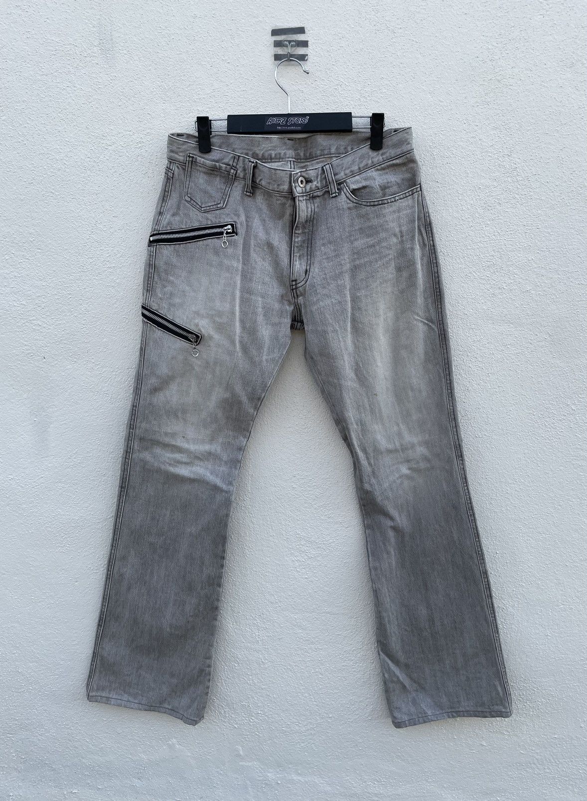 Japanese Brand Rupert Edge Zipper Flare Denim Jeans Made in Japan 34X32 Size US 34 / EU 50 - 1 Thumbnail