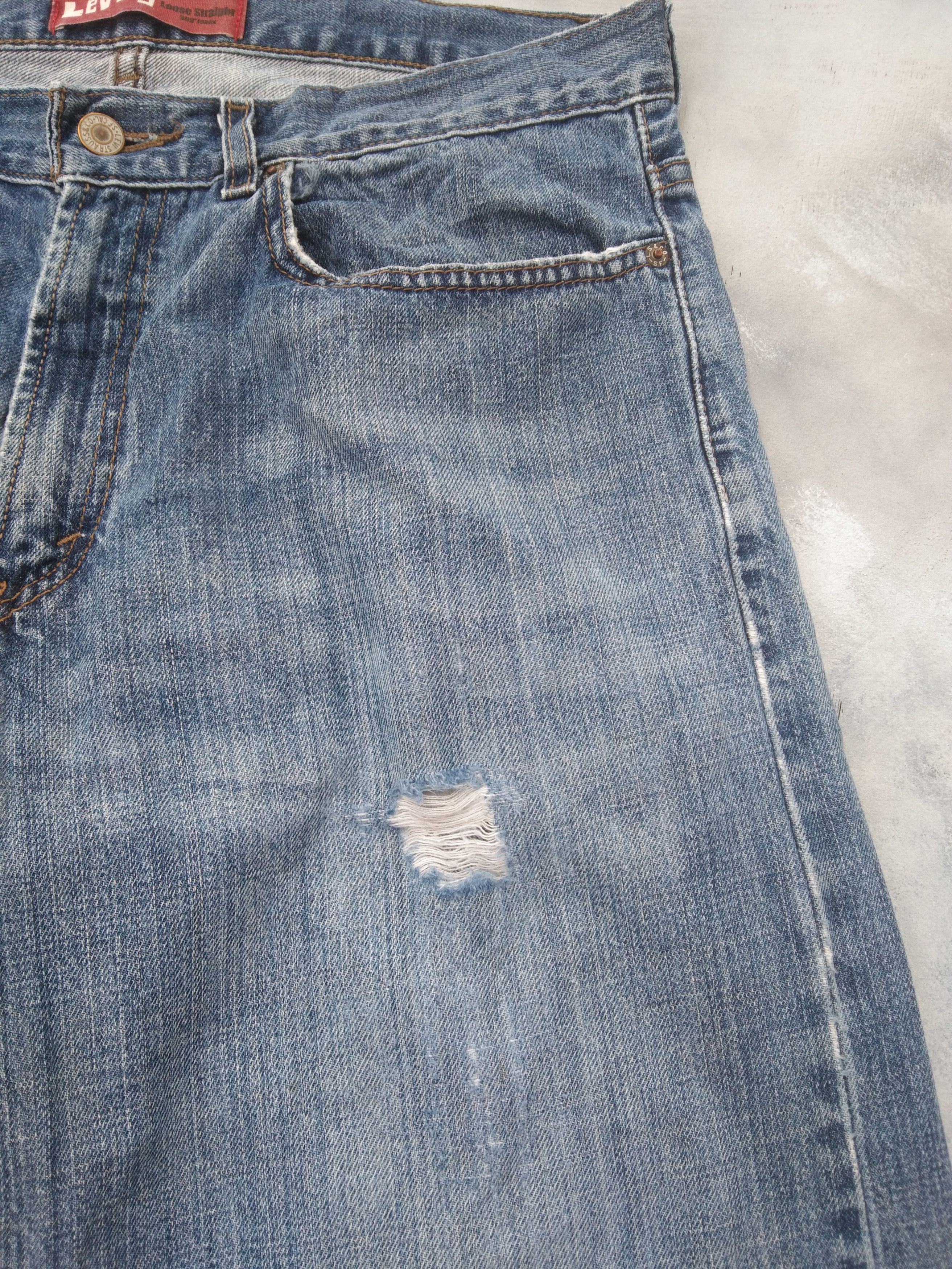 Levi's Vintage Levi's Jeans 569 Loose Straight Leg Denim 34x28 Size US 34 / EU 50 - 7 Thumbnail