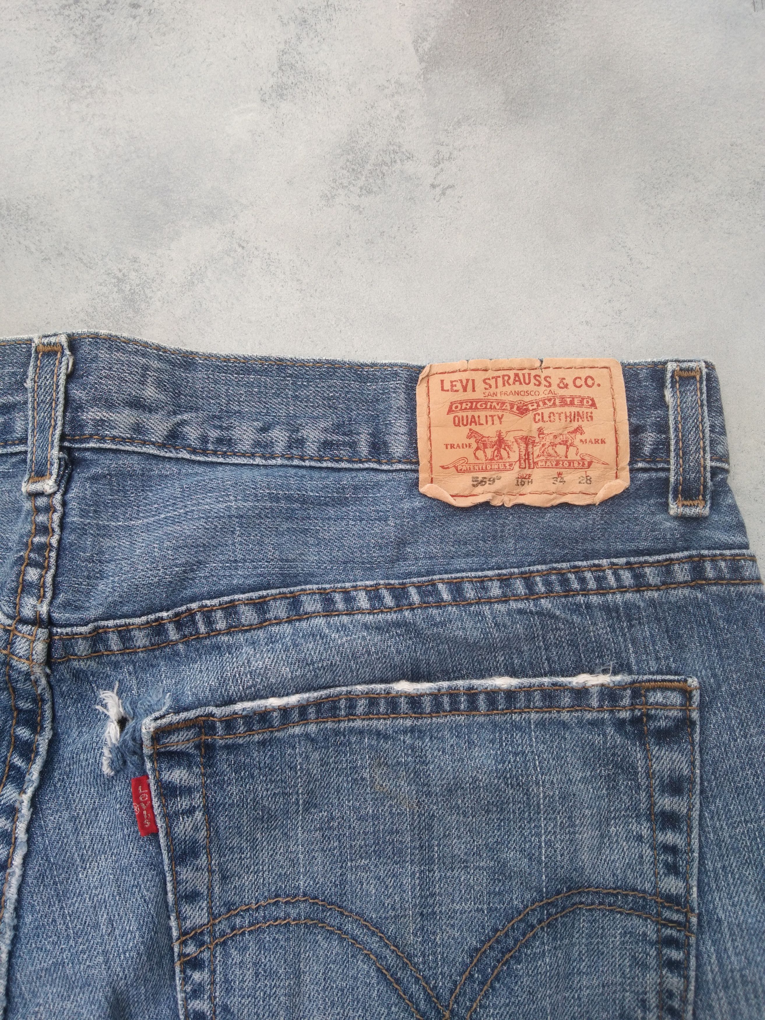 Levi's Vintage Levi's Jeans 569 Loose Straight Leg Denim 34x28 Size US 34 / EU 50 - 4 Thumbnail