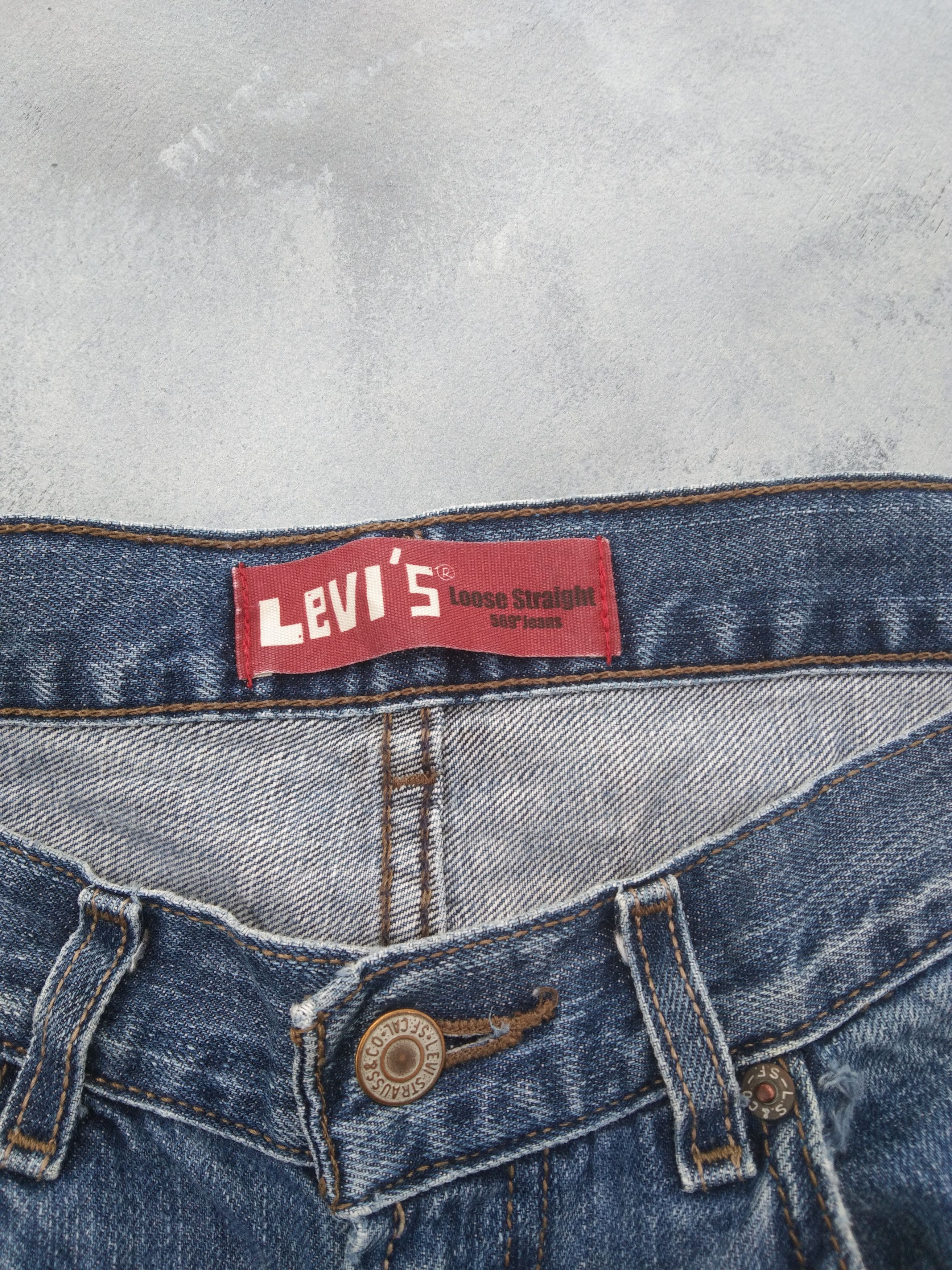 Levi's Vintage Levi's Jeans 569 Loose Straight Leg Denim 34x28 Size US 34 / EU 50 - 8 Thumbnail