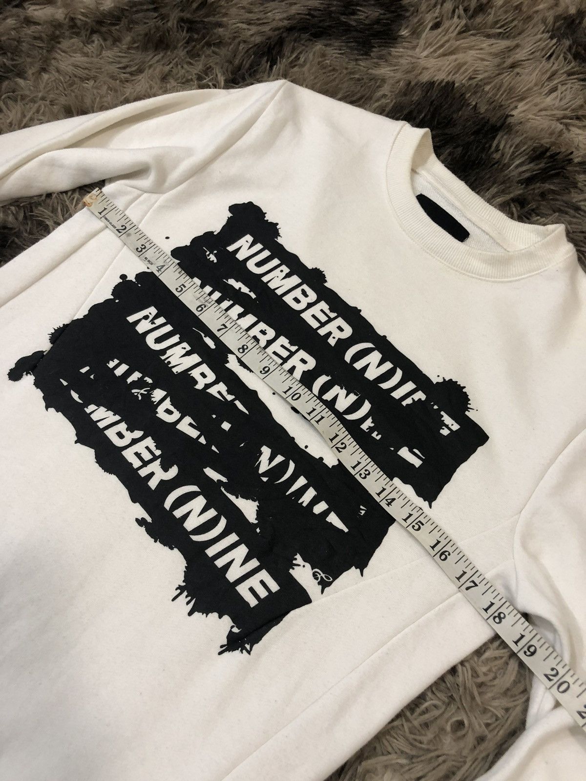 Number (N)ine Number (N)ine paint graphics sweatshirt Size US M / EU 48-50 / 2 - 7 Thumbnail