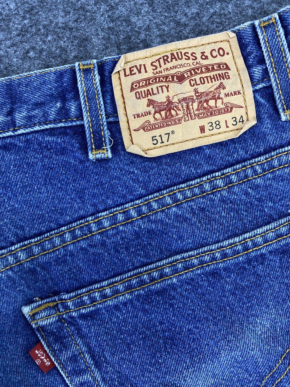 Jean × Levi's × Vintage Vintage Levis 517 Flare Jeans 38x34 - J775 Size US 38 / EU 54 - 9 Thumbnail