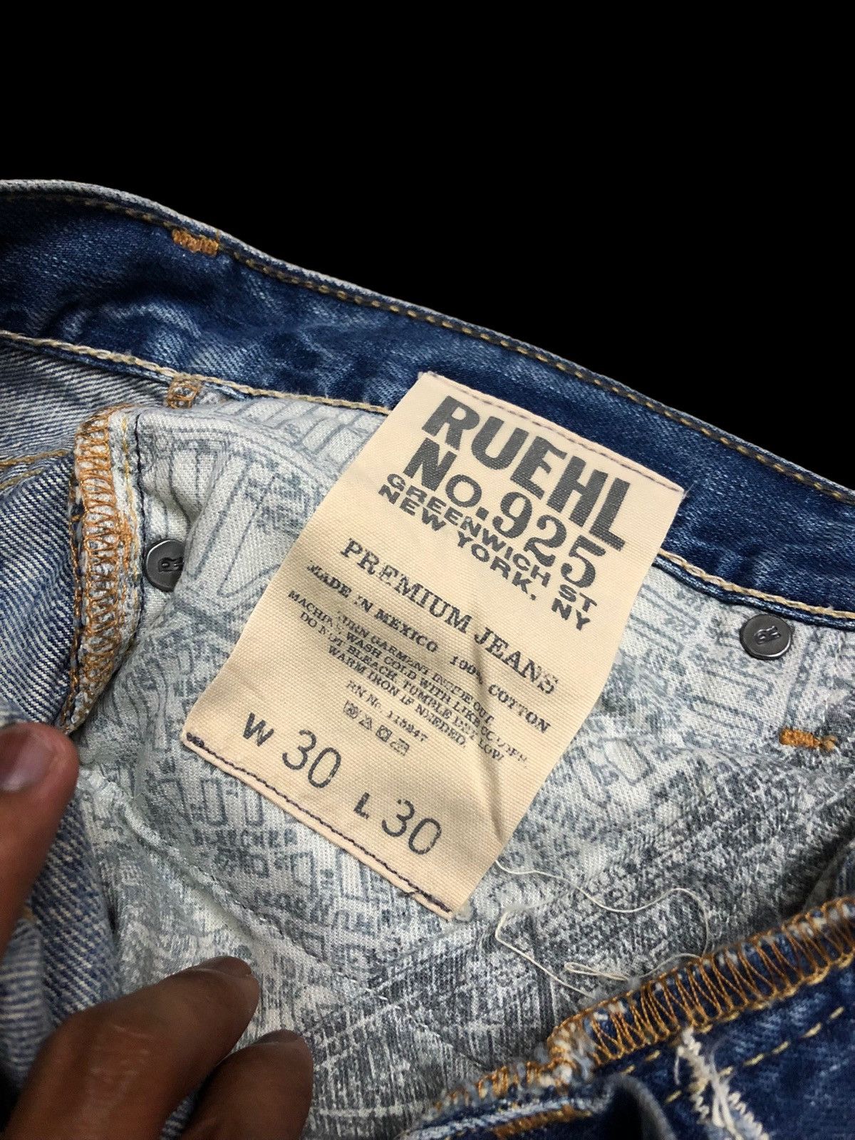 Ruehl No. 925 FLARED⚡️⚡️SLIM BOOT LOW RISE DISTRESSED DENIM Size US 32 / EU 48 - 5 Thumbnail