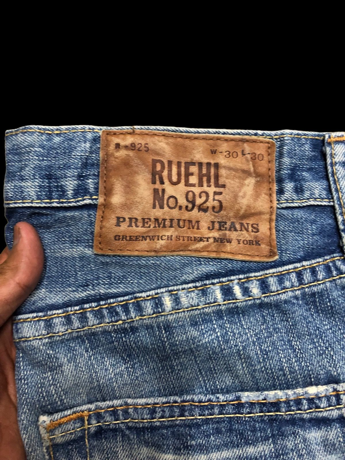 Ruehl No. 925 FLARED⚡️⚡️SLIM BOOT LOW RISE DISTRESSED DENIM Size US 32 / EU 48 - 7 Thumbnail