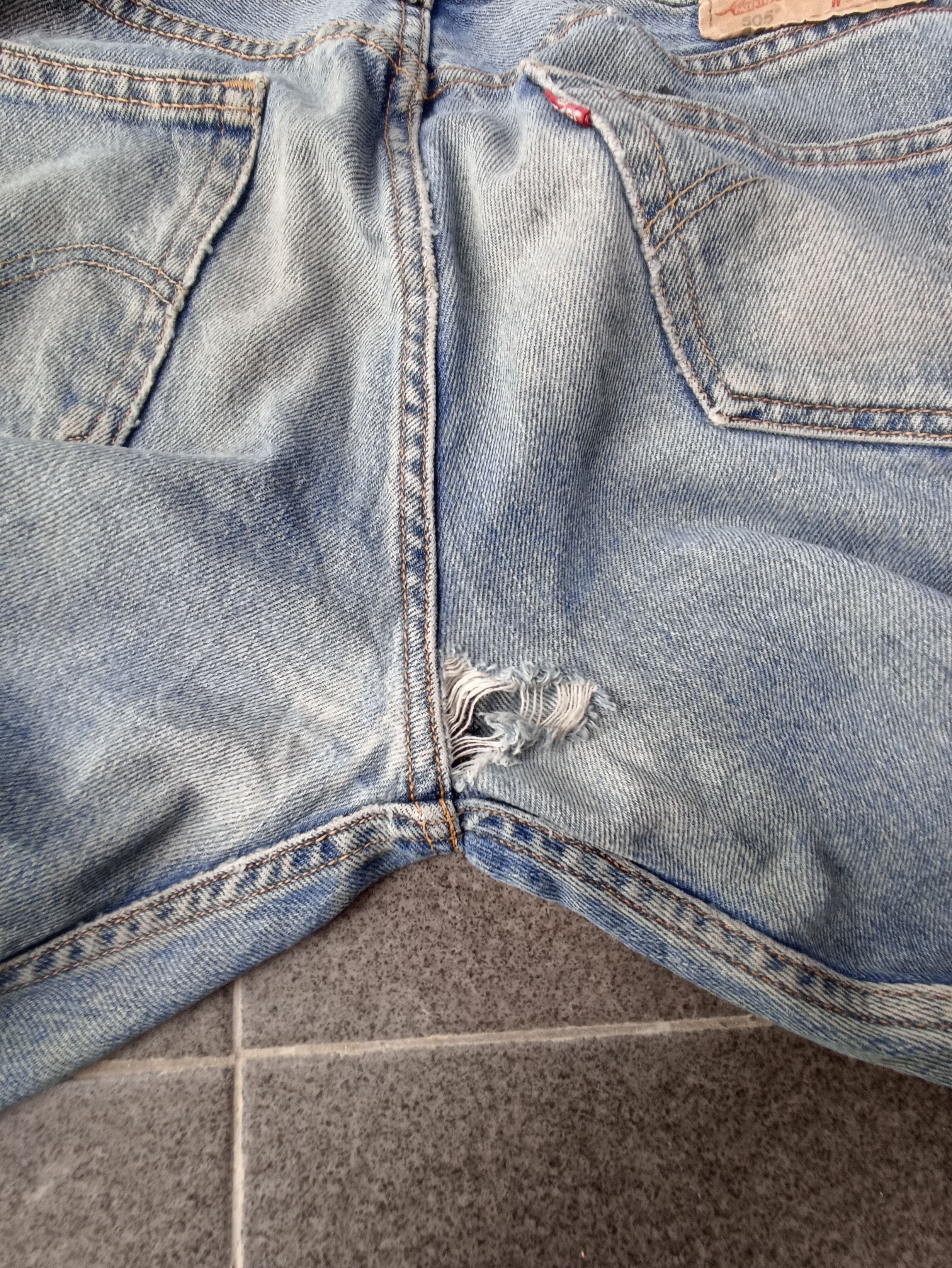 Jean × Levi's × Vintage Vintage Levis 505 Dirty Blue Wash Jeans - J200 Size US 34 / EU 50 - 8 Thumbnail