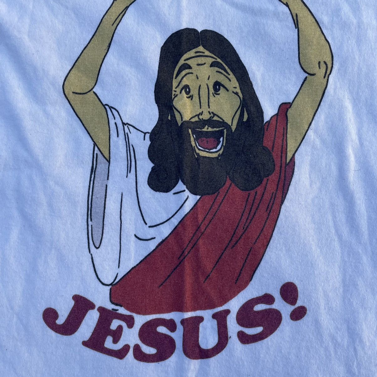 Vintage Vintage Y2K Faded Graphic Tee Religion Jesus Happy Birthday Size US M / EU 48-50 / 2 - 5 Thumbnail
