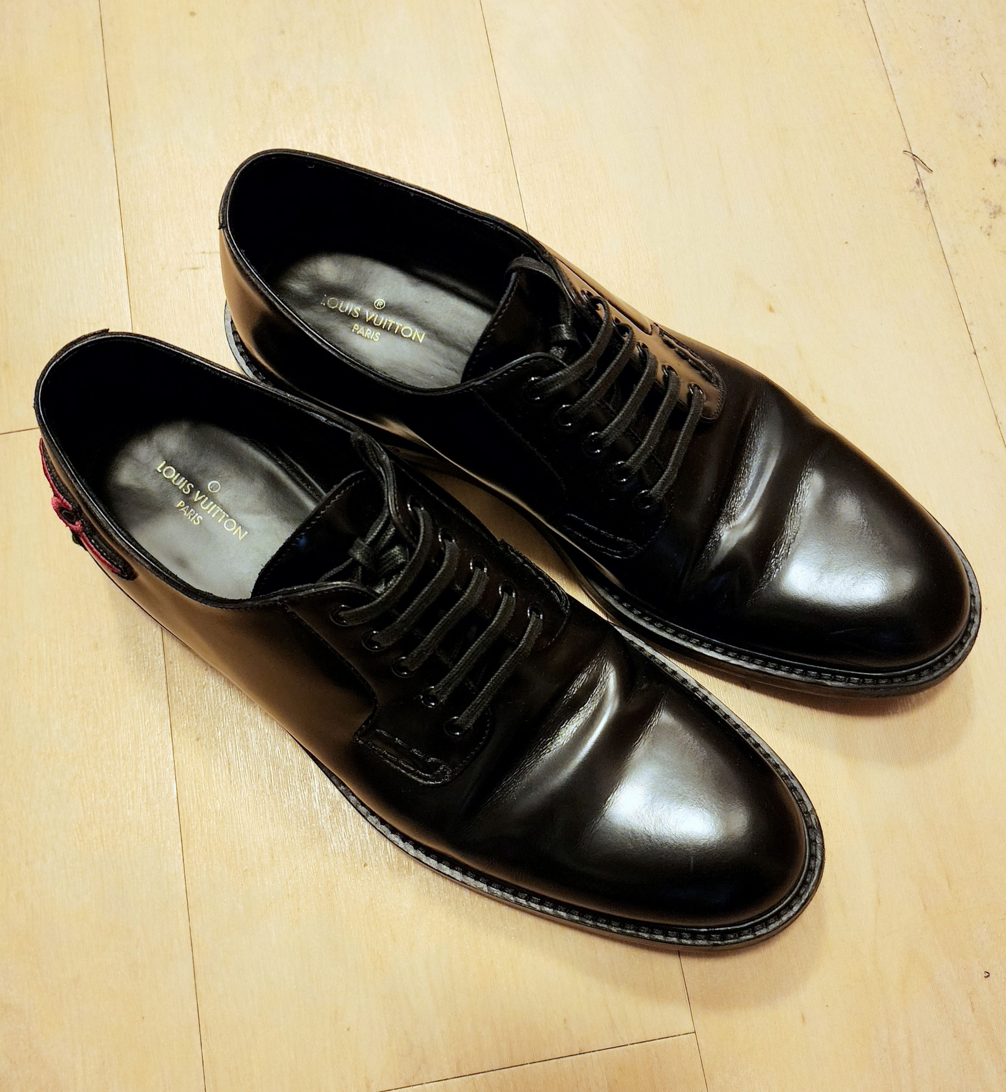 Louis Vuitton LOUIS VUITTON Voltaire Derby Black Size US 11 / EU 44 - 6 Thumbnail