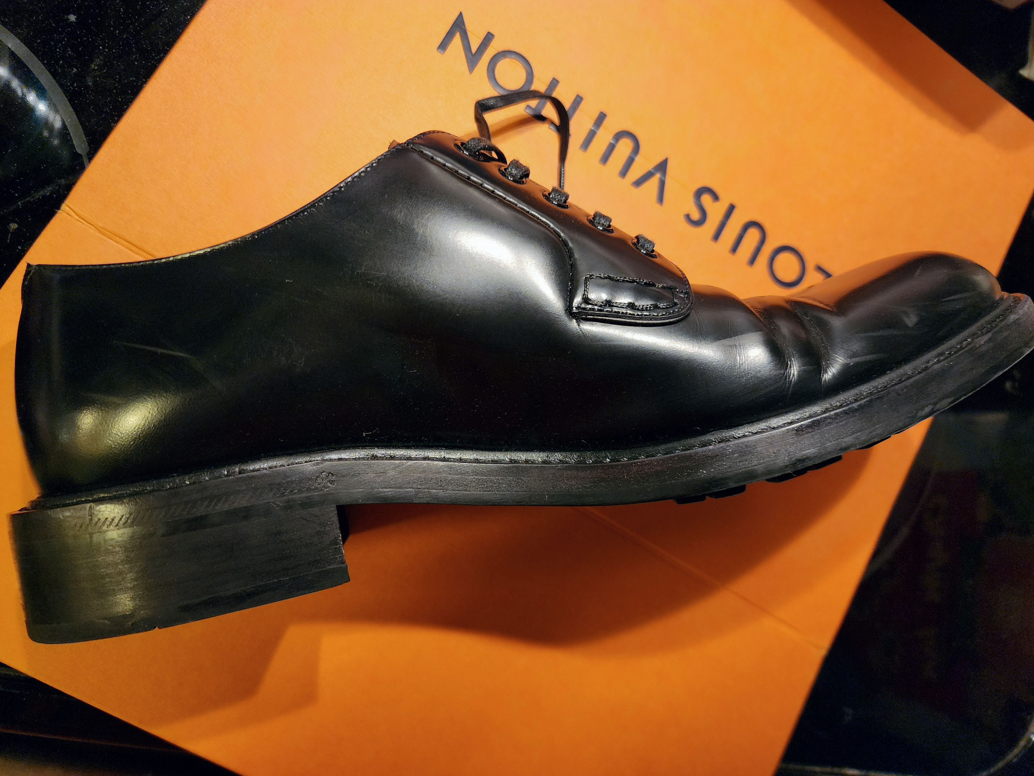 Louis Vuitton LOUIS VUITTON Voltaire Derby Black Size US 11 / EU 44 - 10 Thumbnail
