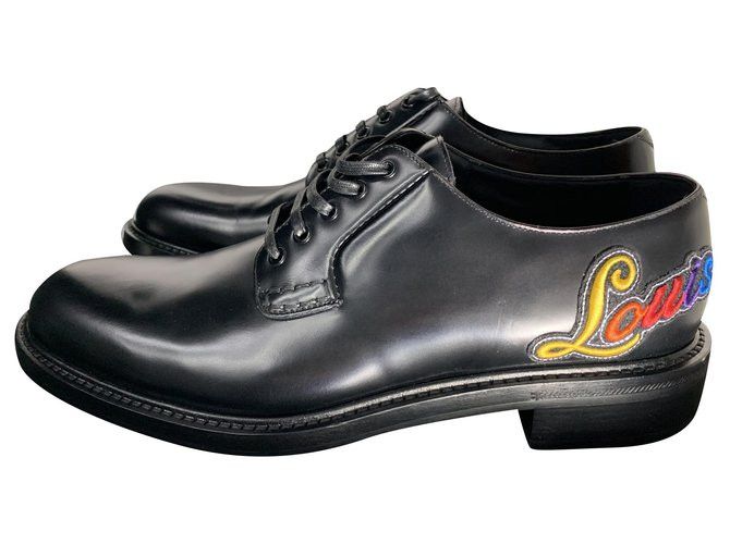 Louis Vuitton LOUIS VUITTON Voltaire Derby Black Size US 11 / EU 44 - 2 Thumbnail