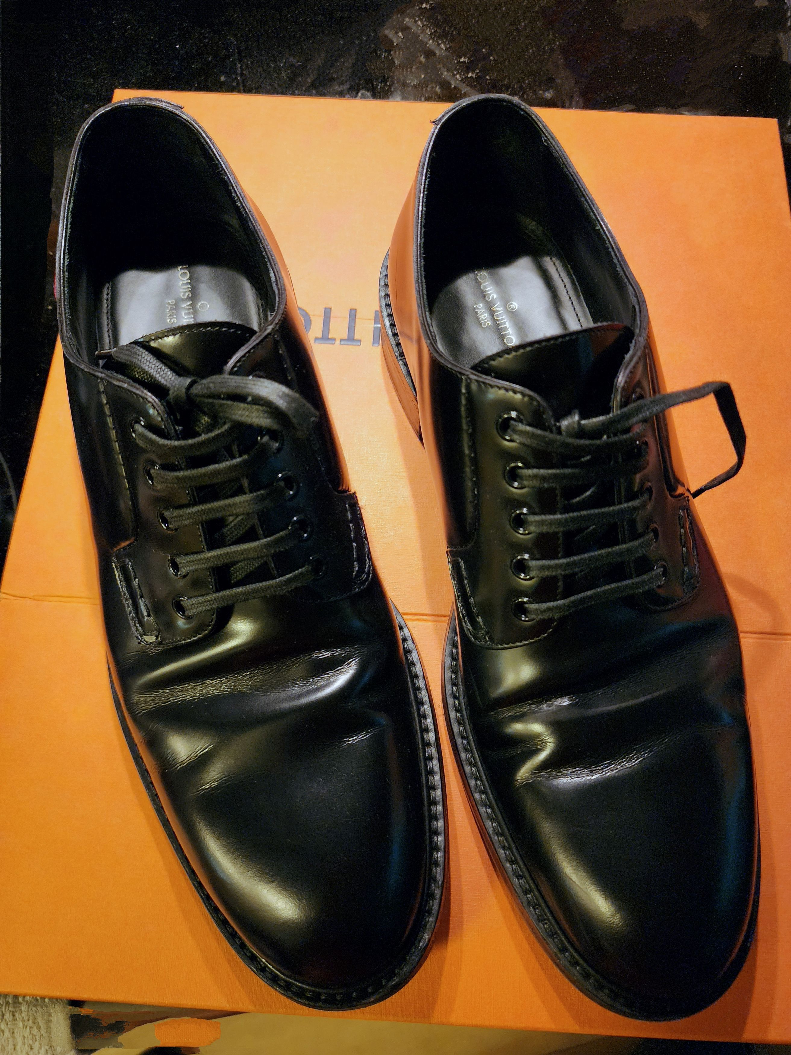 Louis Vuitton LOUIS VUITTON Voltaire Derby Black Size US 11 / EU 44 - 11 Thumbnail