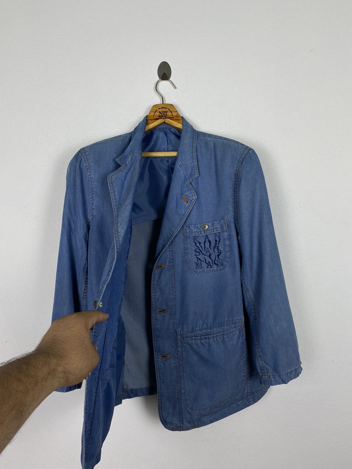 Designer × Kansai Yamamoto × Vintage VINTAGE KANSAI MAN DENIM JACKET STYLE Size US M / EU 48-50 / 2 - 9 Thumbnail