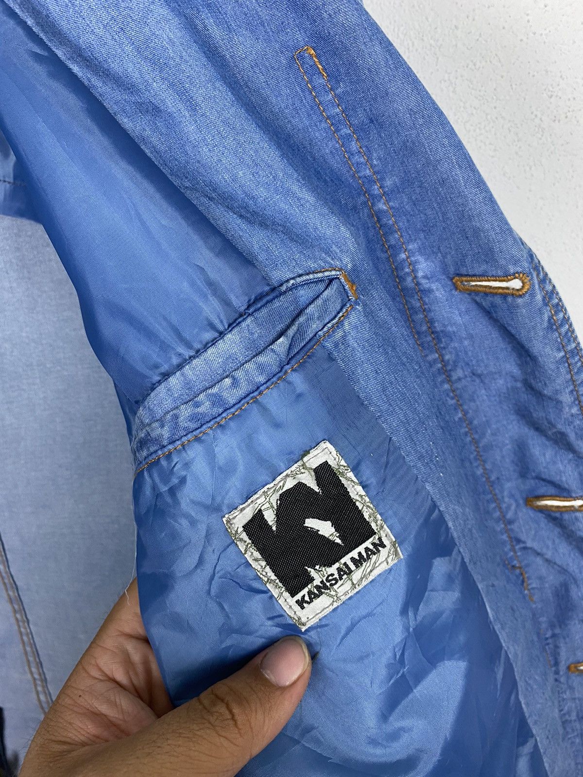 Designer × Kansai Yamamoto × Vintage VINTAGE KANSAI MAN DENIM JACKET STYLE Size US M / EU 48-50 / 2 - 7 Thumbnail