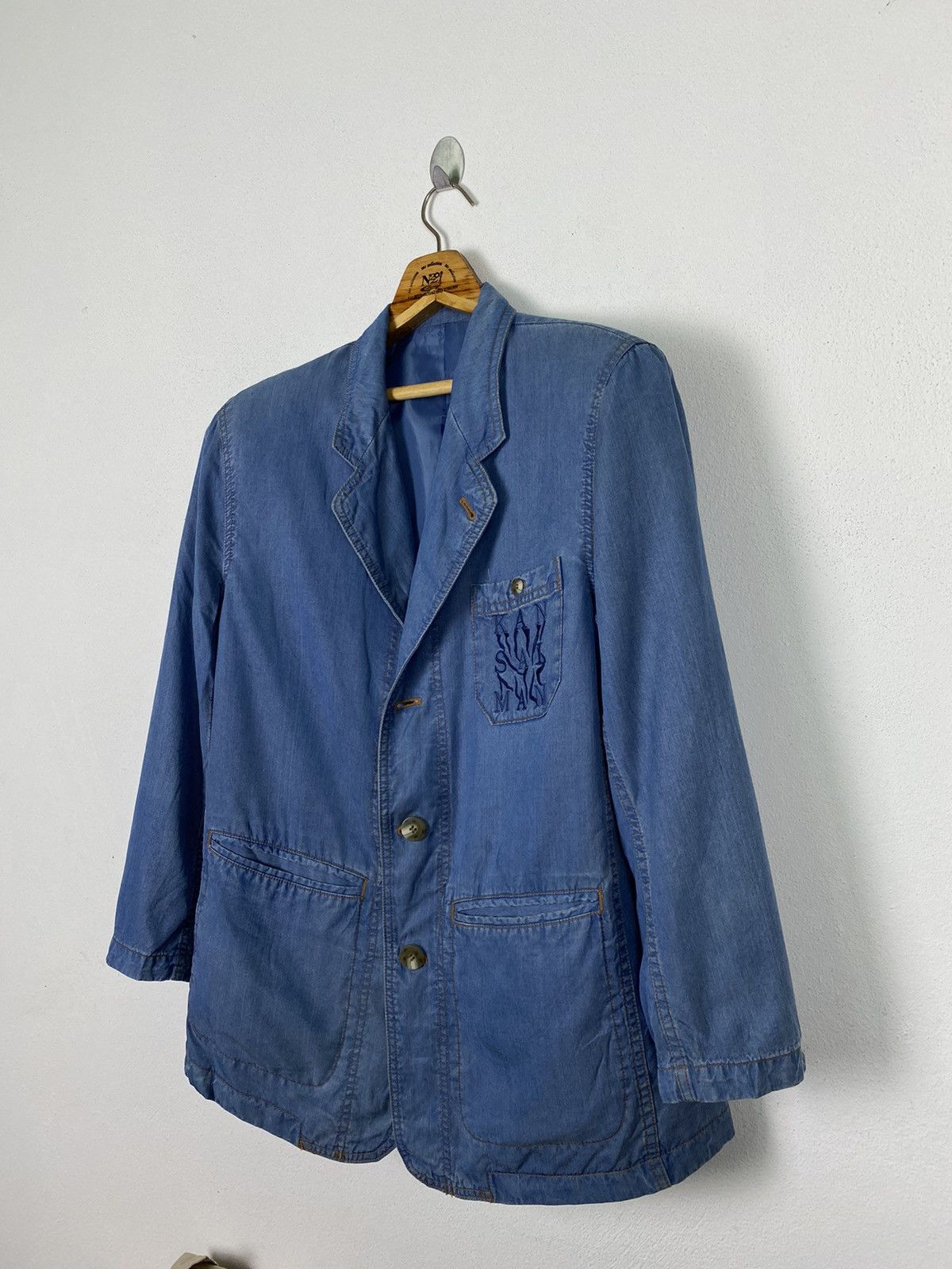 Designer × Kansai Yamamoto × Vintage VINTAGE KANSAI MAN DENIM JACKET STYLE Size US M / EU 48-50 / 2 - 2 Thumbnail