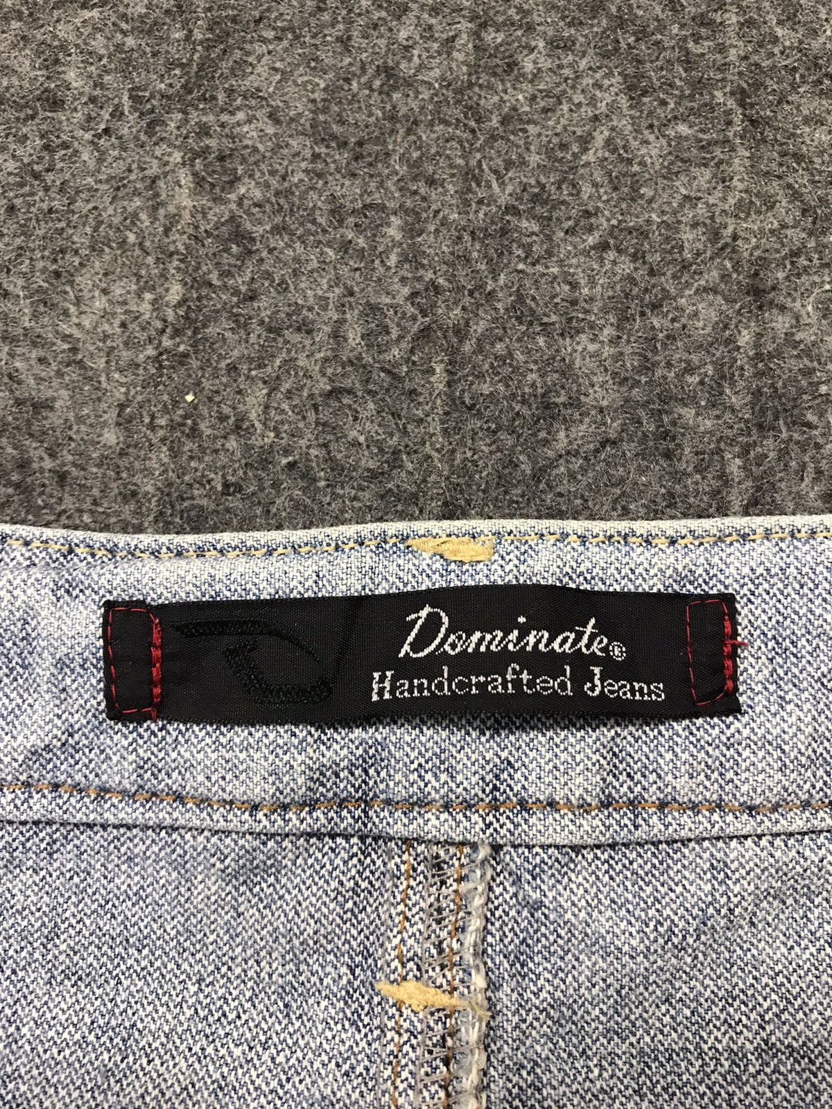 Japanese Brand Vintage Dominate Handcrafted Jeans Flowers Art Design Size US 31 - 13 Thumbnail