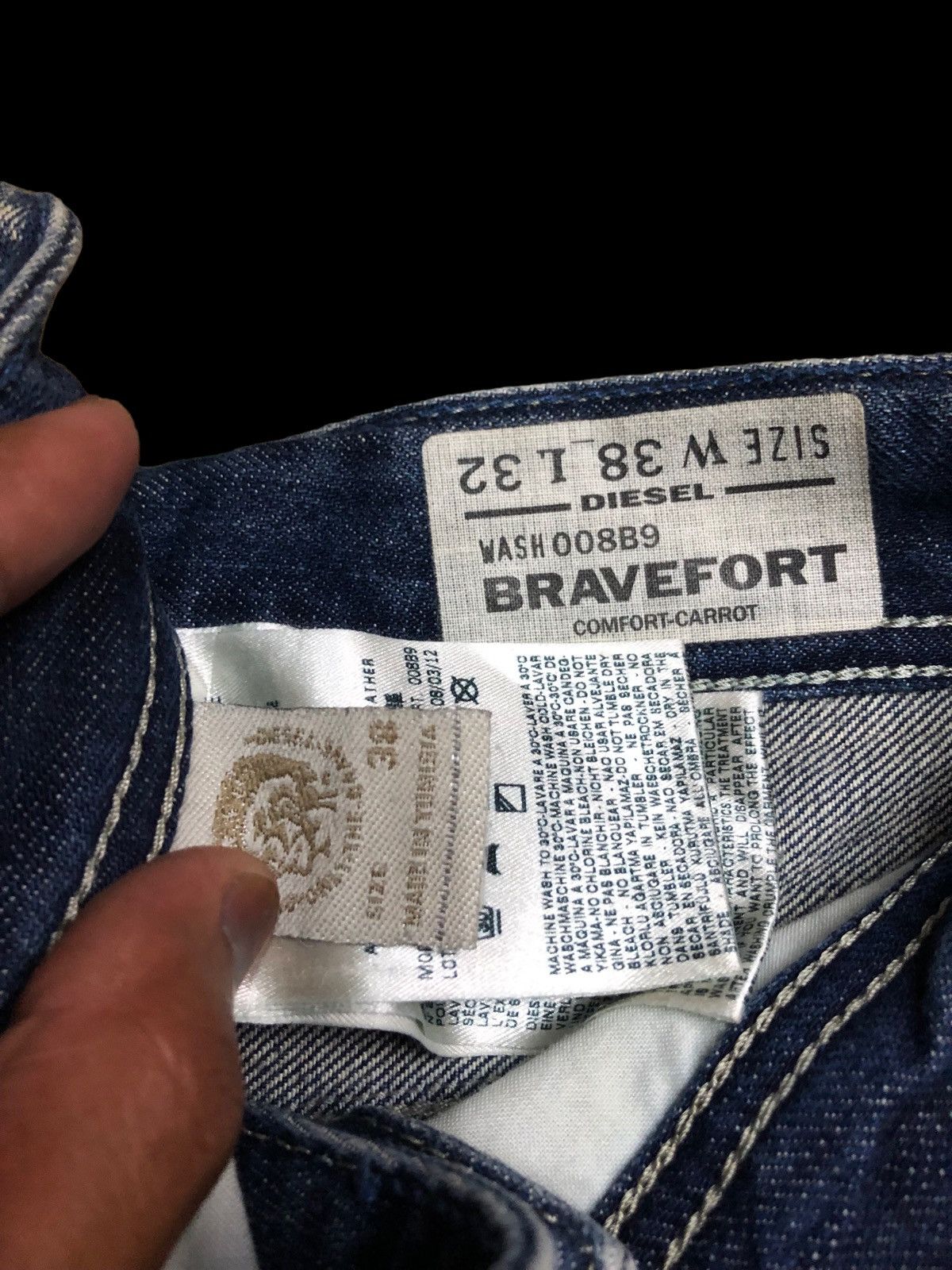 Diesel DIESEL BRAVEFORT COMFORT CARROT DENIM Size US 38 / EU 54 - 6 Thumbnail