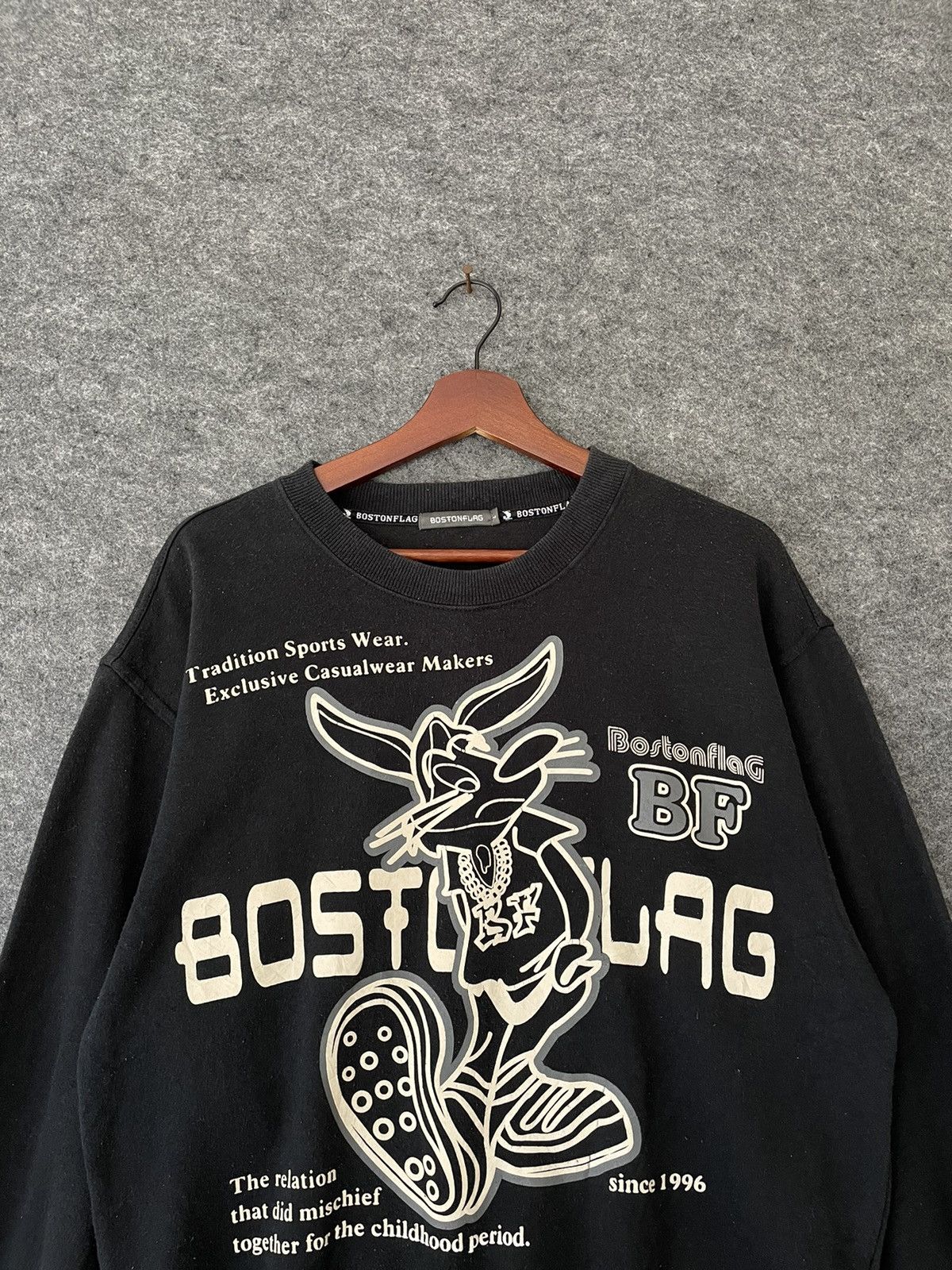 Vintage Y2K BOSTON FLAG SWEATSHIRT Size US L / EU 52-54 / 3 - 2 Thumbnail