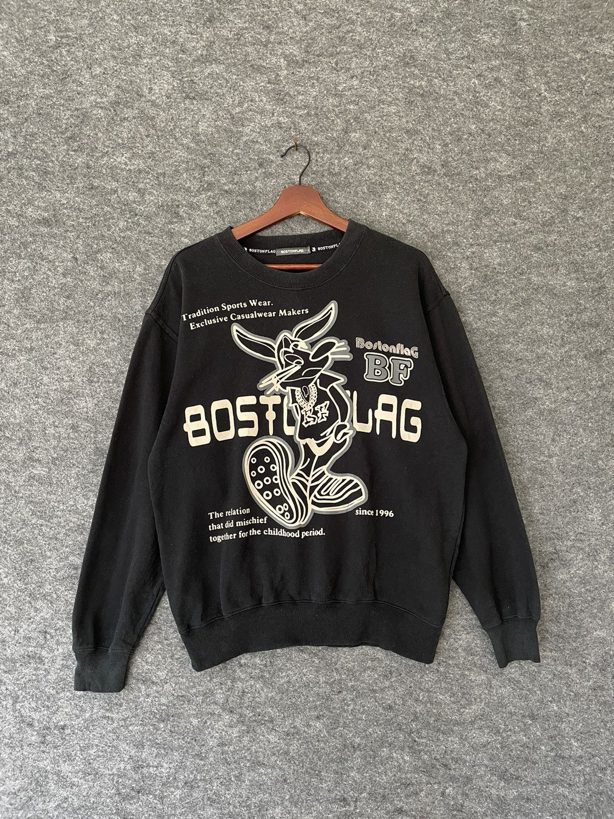 Vintage Y2K BOSTON FLAG SWEATSHIRT Size US L / EU 52-54 / 3 - 1 Thumbnail