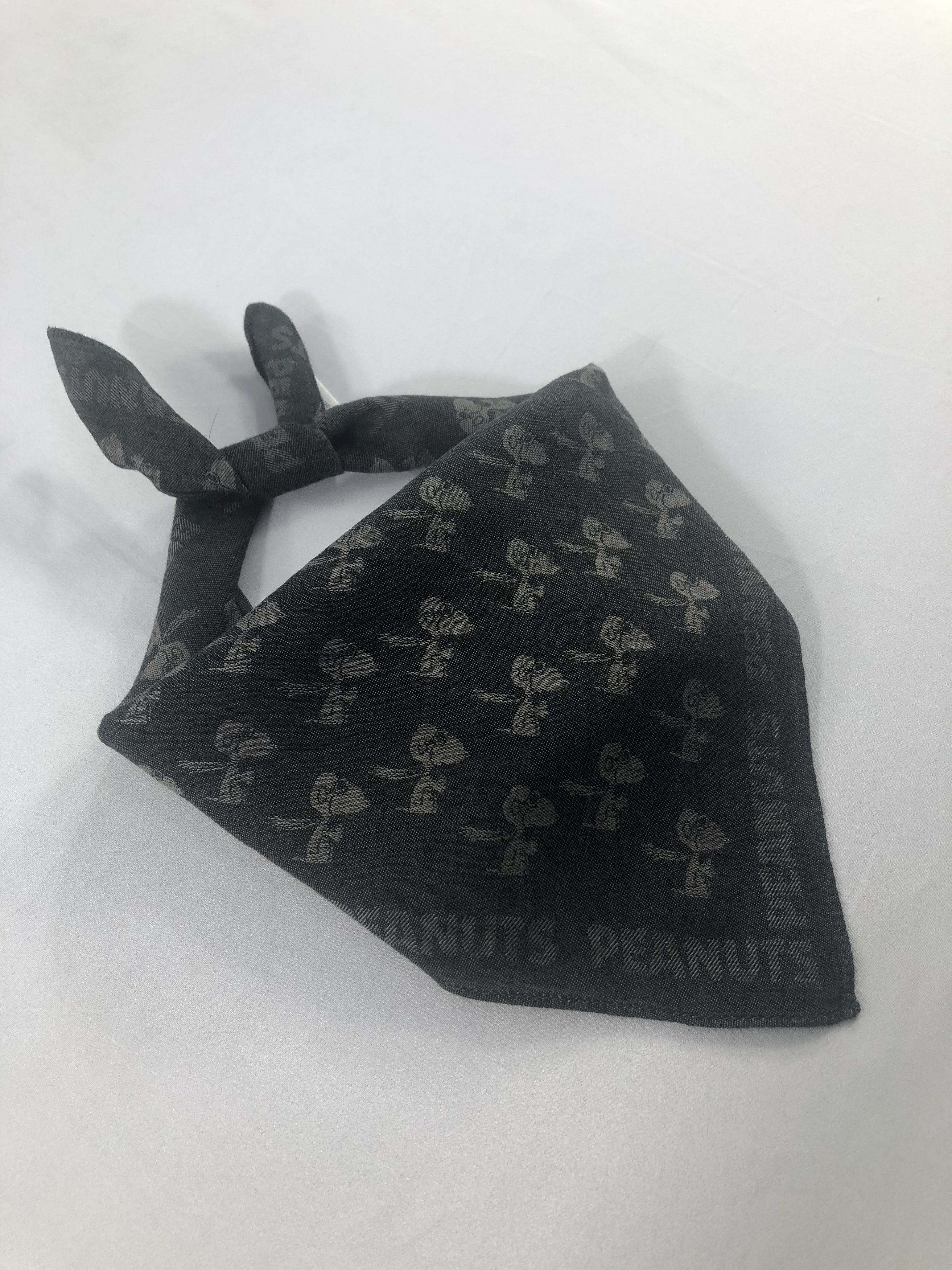 image of Peanuts Co x Vintage Peanuts Handkerchief / Bandana / Neckerchief in Grey, Men's