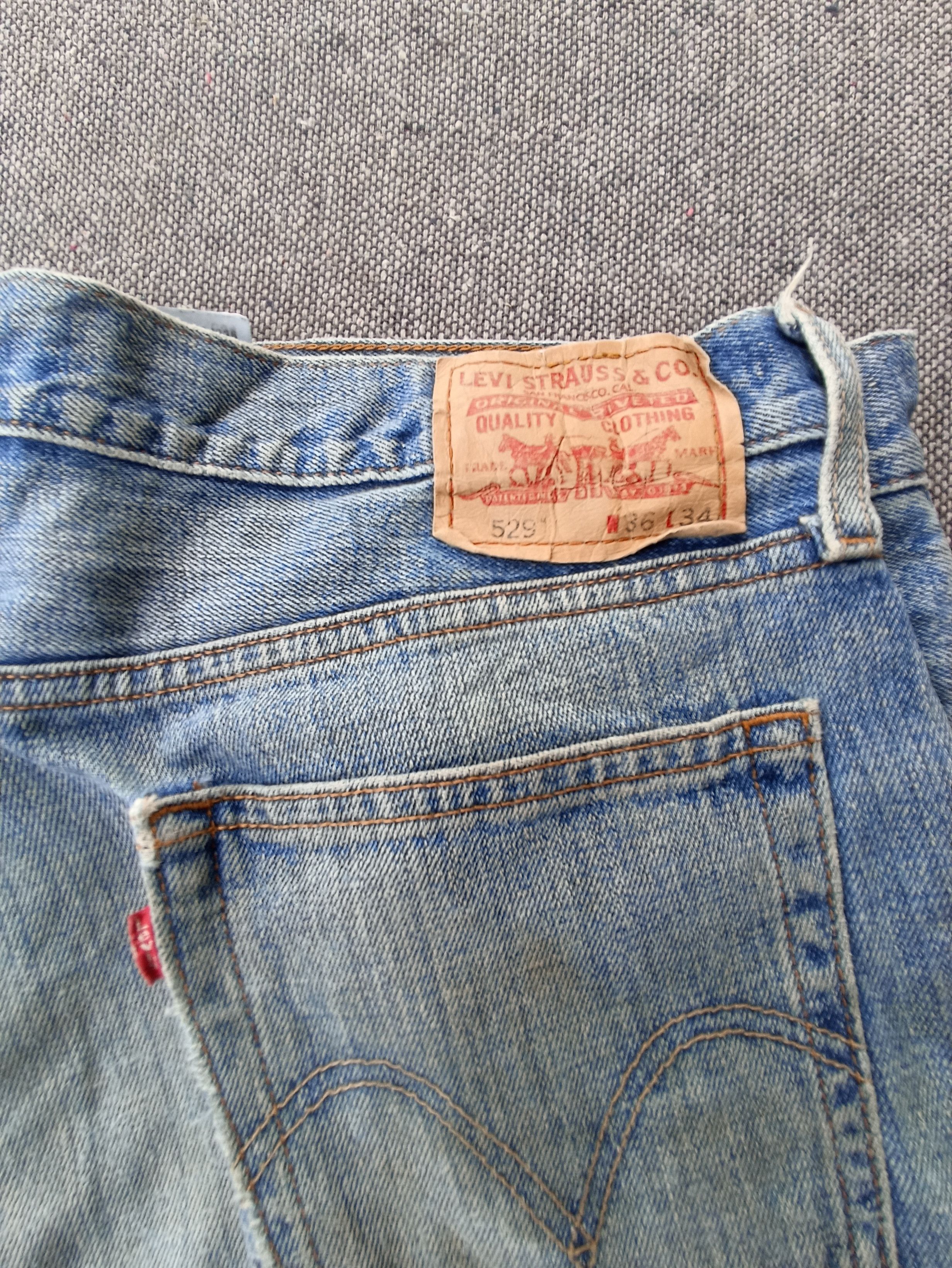 Jean × Levi's × Vintage Vintage Levis 529 Blue Wash Jeans- J208 Size US 38 / EU 54 - 8 Thumbnail
