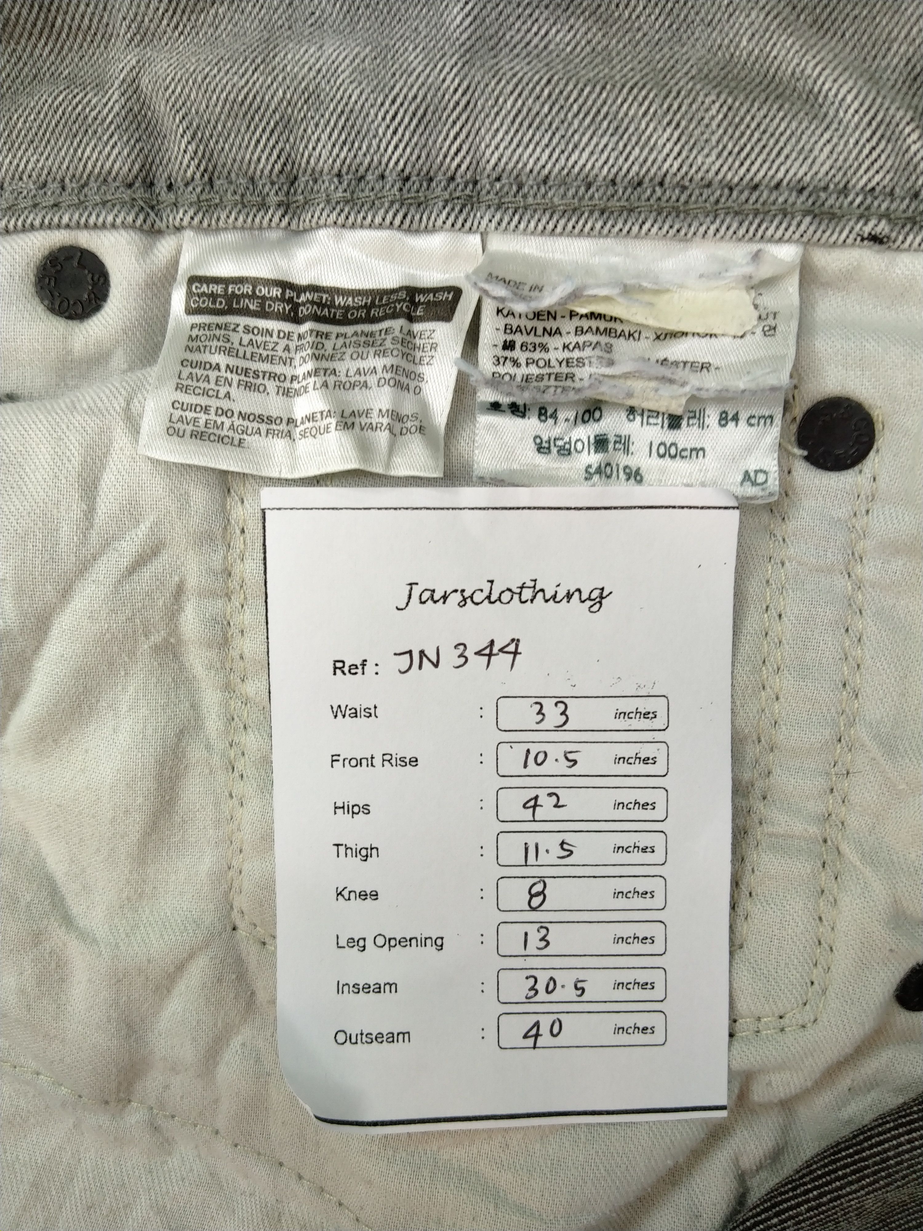 Levi's Levi's Grey 33 x 30.5 Denim -JN344 Size US 33 - 10 Thumbnail