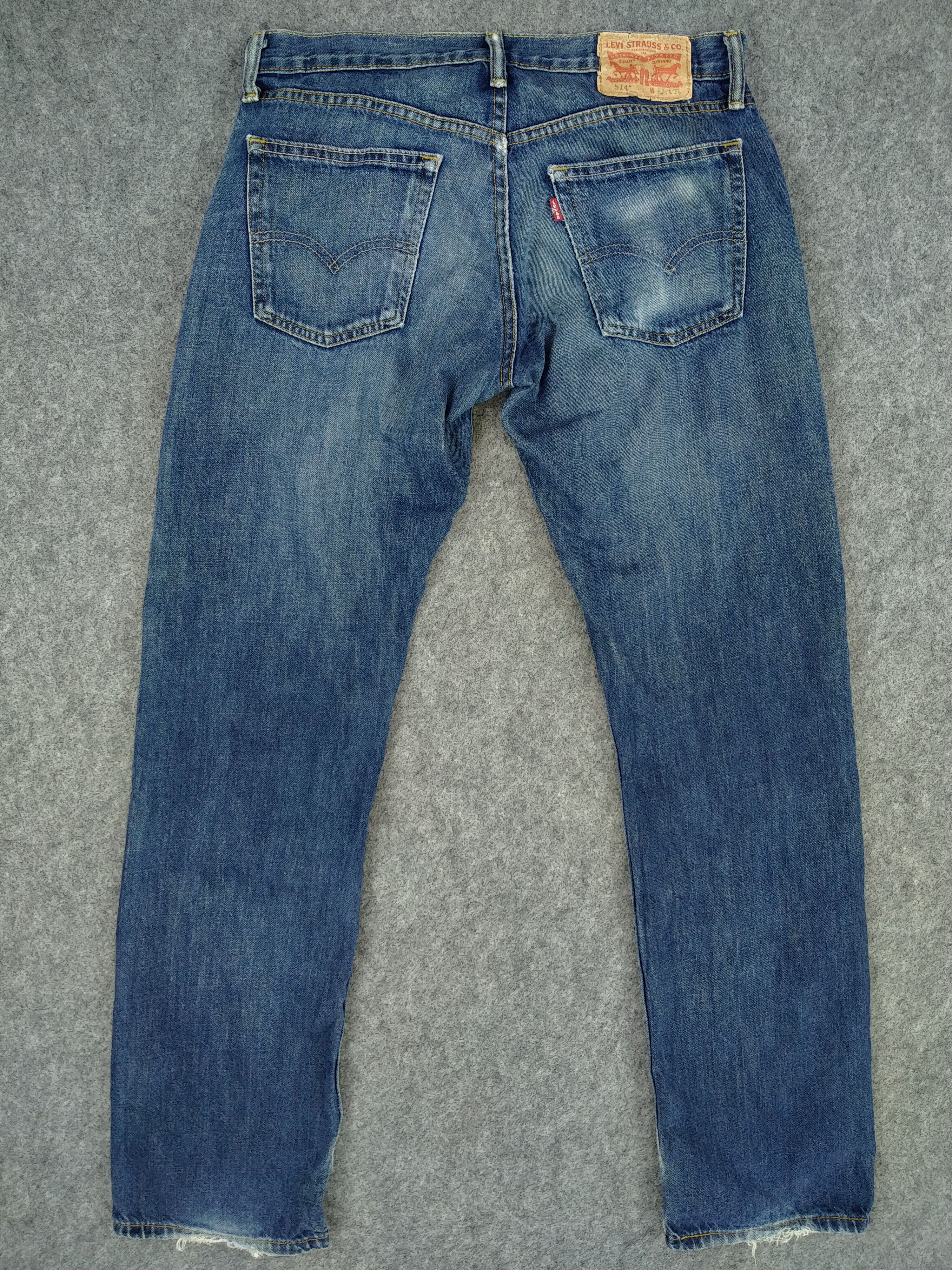 Levi's Blue Distressed Vintage Levi's 514 32 x 32.5 Denim -JN343 Size US 32 / EU 48 - 2 Thumbnail