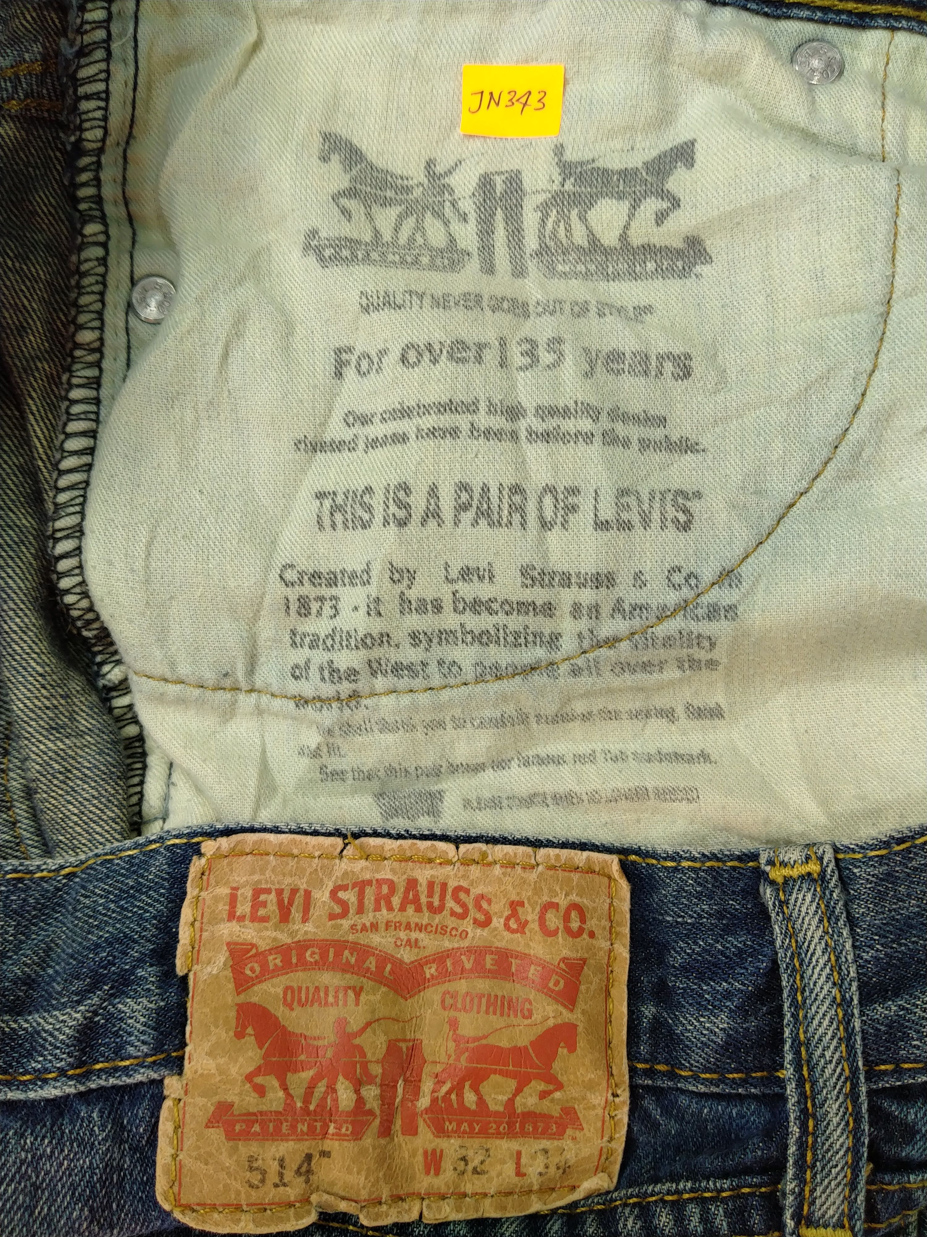 Levi's Blue Distressed Vintage Levi's 514 32 x 32.5 Denim -JN343 Size US 32 / EU 48 - 8 Thumbnail