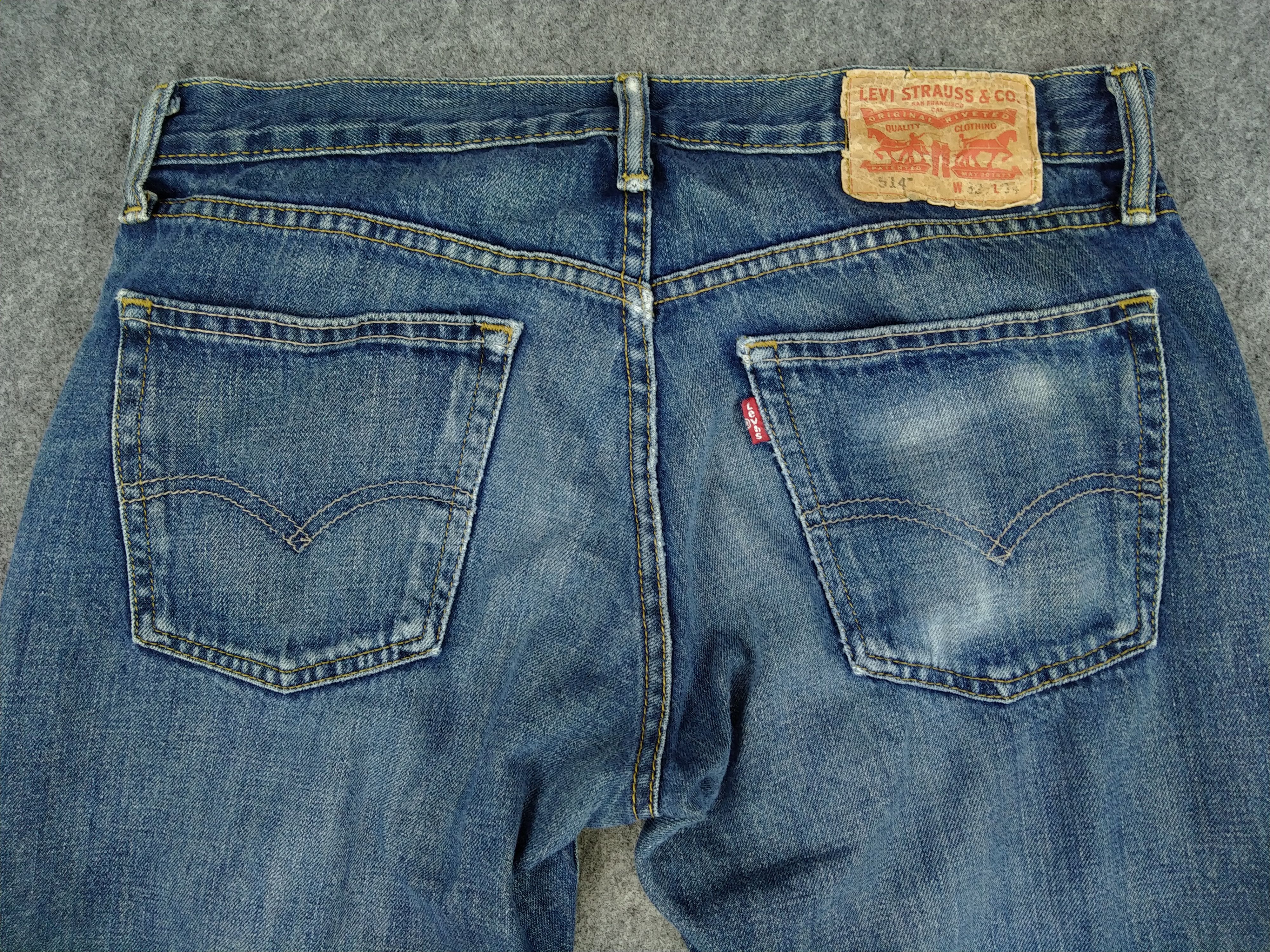 Levi's Blue Distressed Vintage Levi's 514 32 x 32.5 Denim -JN343 Size US 32 / EU 48 - 4 Thumbnail
