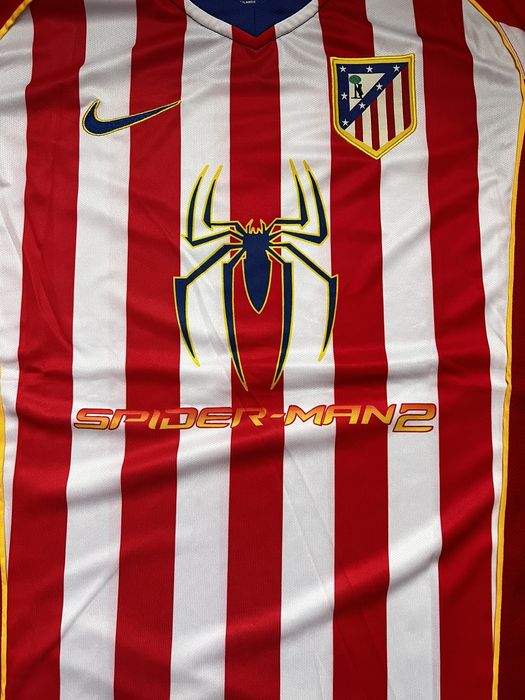 Nike Atletico Madrid SpiderMan 2 04/05 Home Retro Jersey Grailed