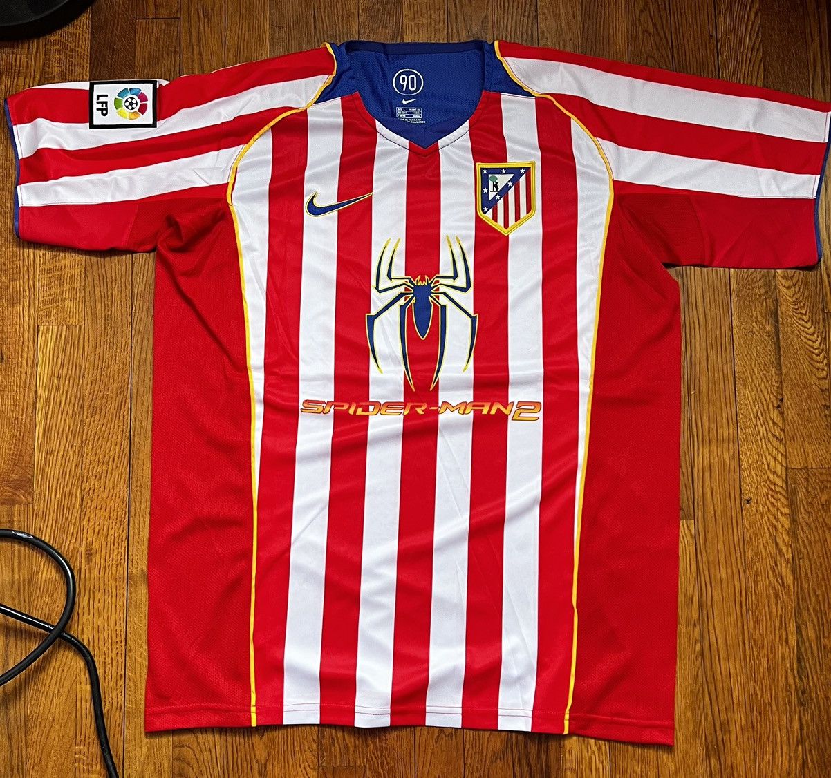 Nike Atletico Madrid SpiderMan 2 04/05 Home Retro Jersey Grailed