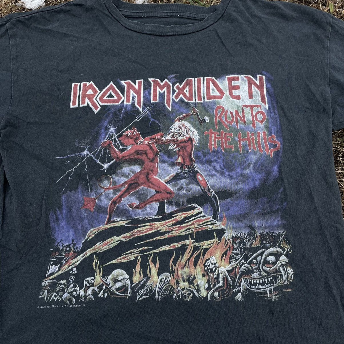 Vintage Vintage 90s Iron Maiden Sun Faded Band Tee Grunge Graphic M Size US M / EU 48-50 / 2 - 4 Thumbnail