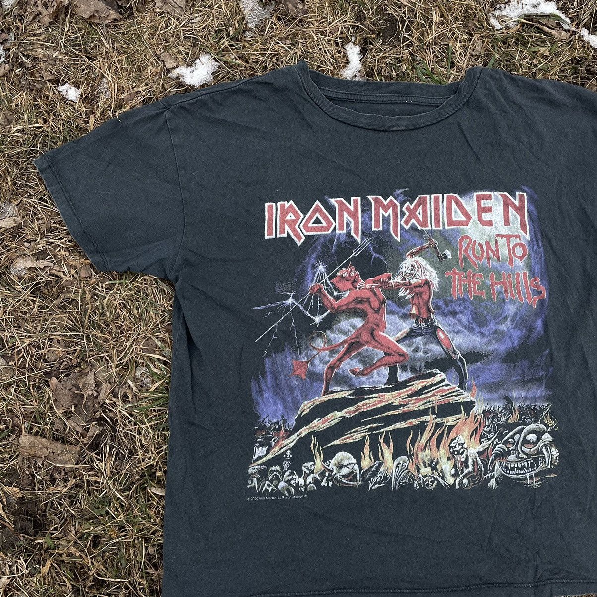 Vintage Vintage 90s Iron Maiden Sun Faded Band Tee Grunge Graphic M Size US M / EU 48-50 / 2 - 3 Thumbnail