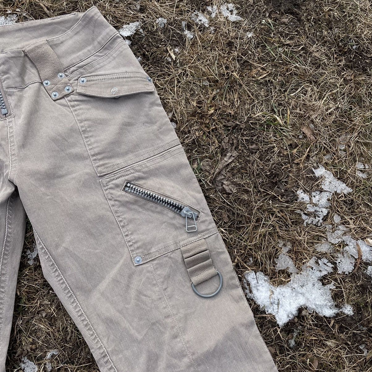 Vintage Vintage 90s Distressed Baggy Cargo Pants Skate Y2K Logo 29 Size 29" - 4 Thumbnail