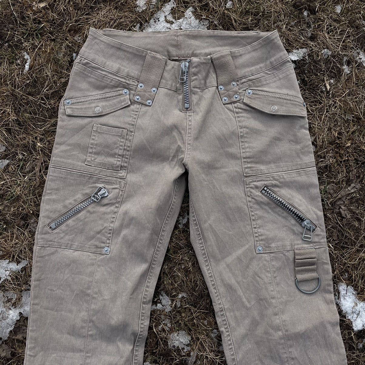 Vintage Vintage 90s Distressed Baggy Cargo Pants Skate Y2K Logo 29 Size 29" - 2 Thumbnail