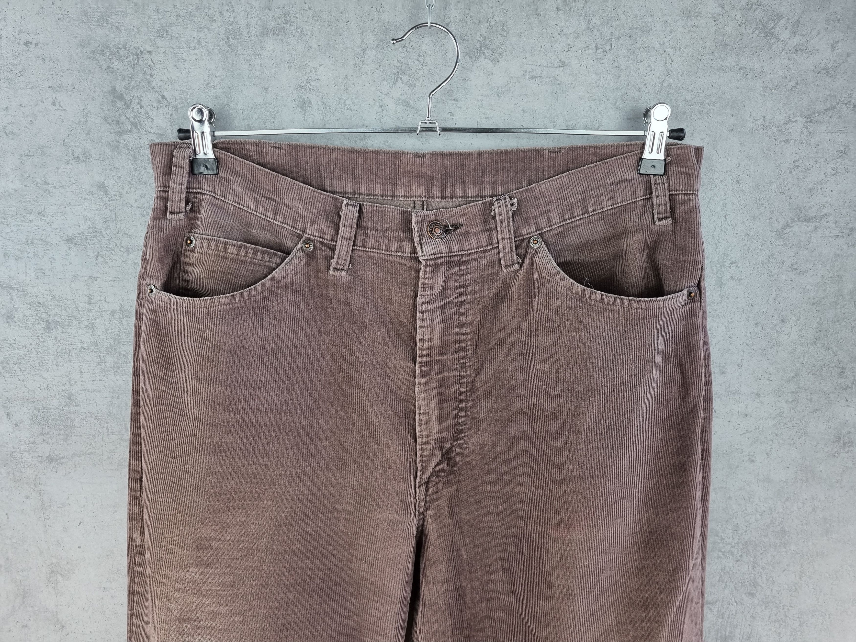 Cowboy Equipment × Levi's × Vintage 🤠 80s Levis Flared Earth Tone Corduroy Vintage Pants Size US 33 - 3 Thumbnail