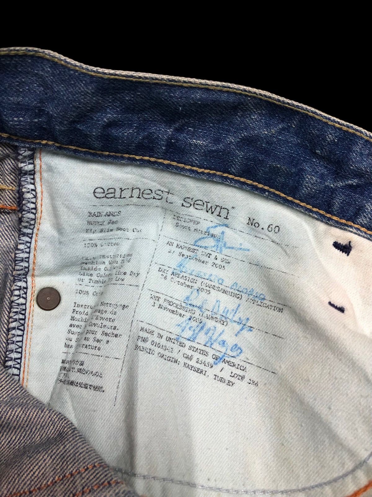 Earnest Sewn FLARED BOOTCUT SLIM DISTRESSED DENIM Size US 29 - 4 Thumbnail