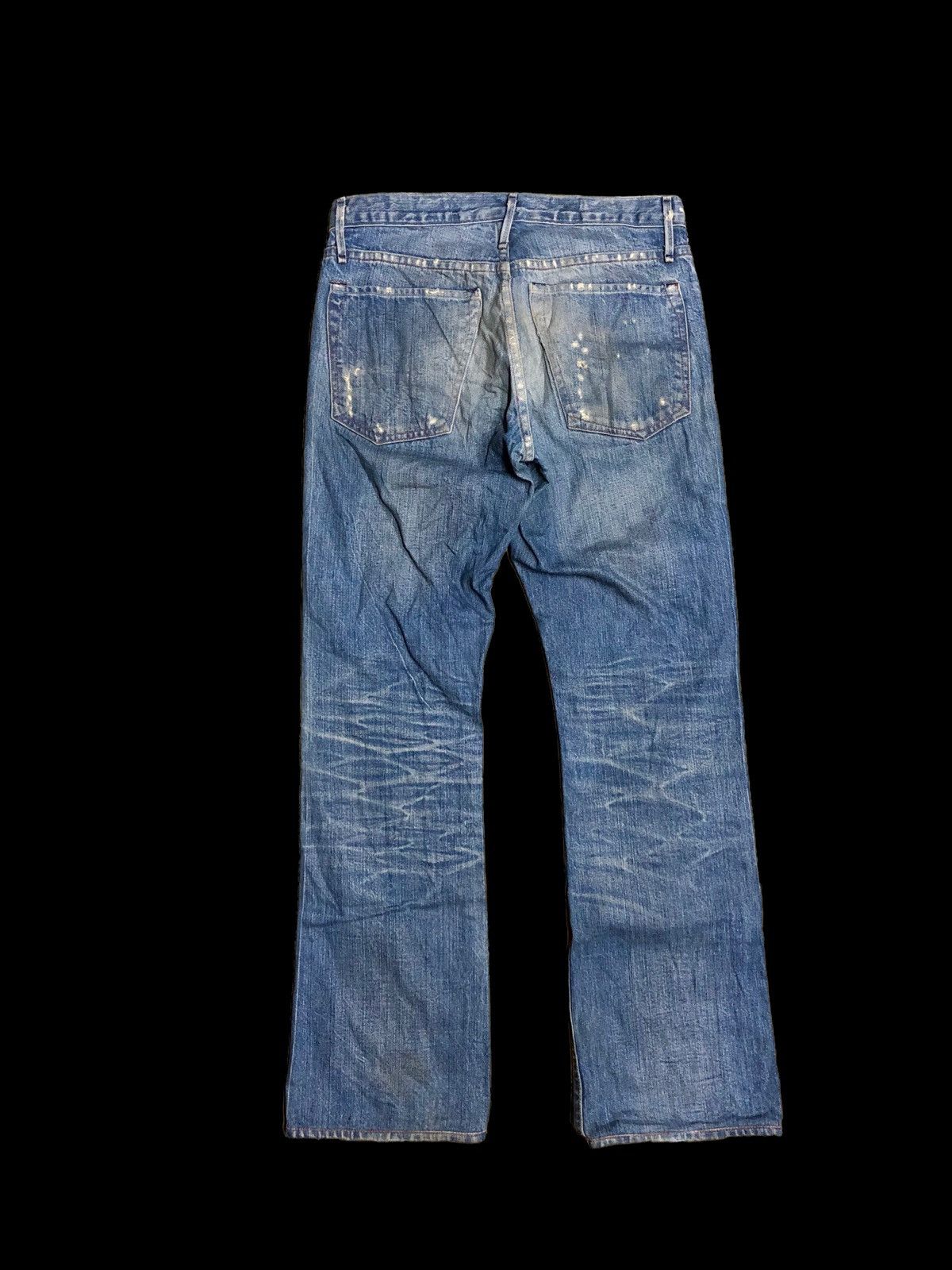Earnest Sewn FLARED BOOTCUT SLIM DISTRESSED DENIM Size US 29 - 2 Thumbnail