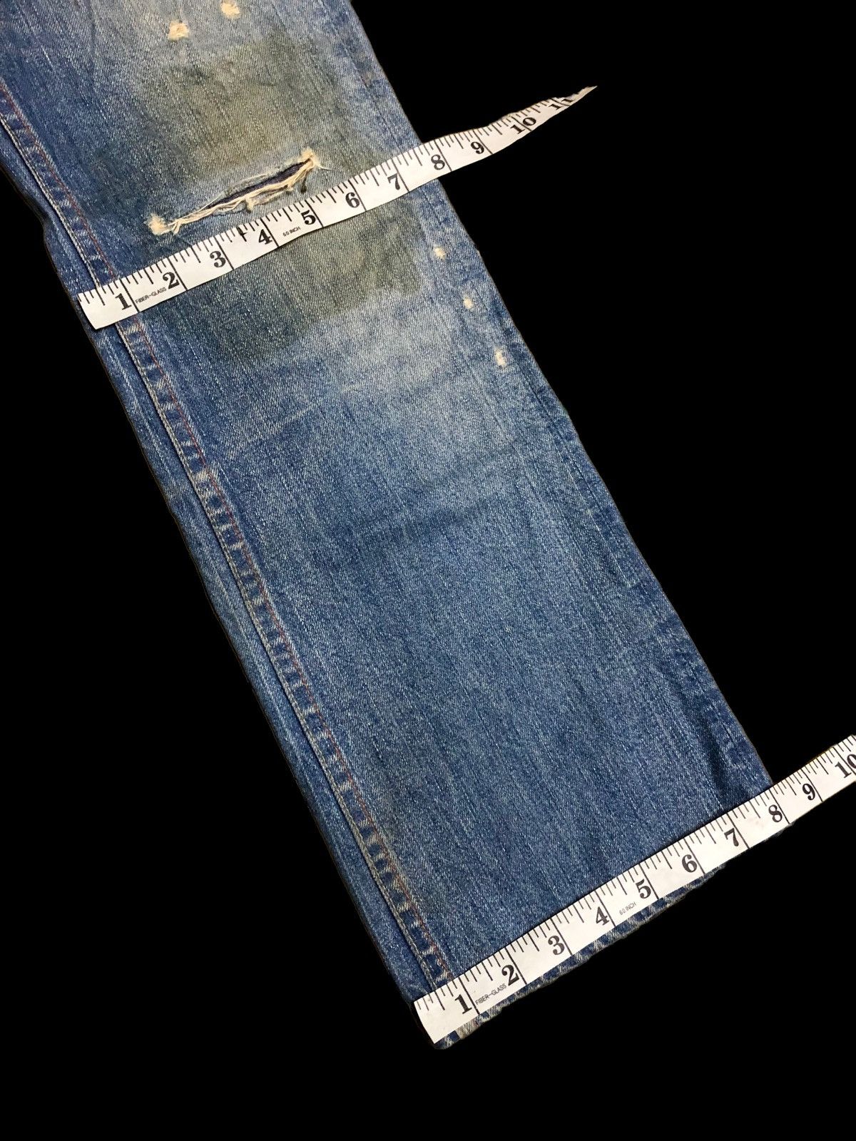 Earnest Sewn FLARED BOOTCUT SLIM DISTRESSED DENIM Size US 29 - 9 Thumbnail