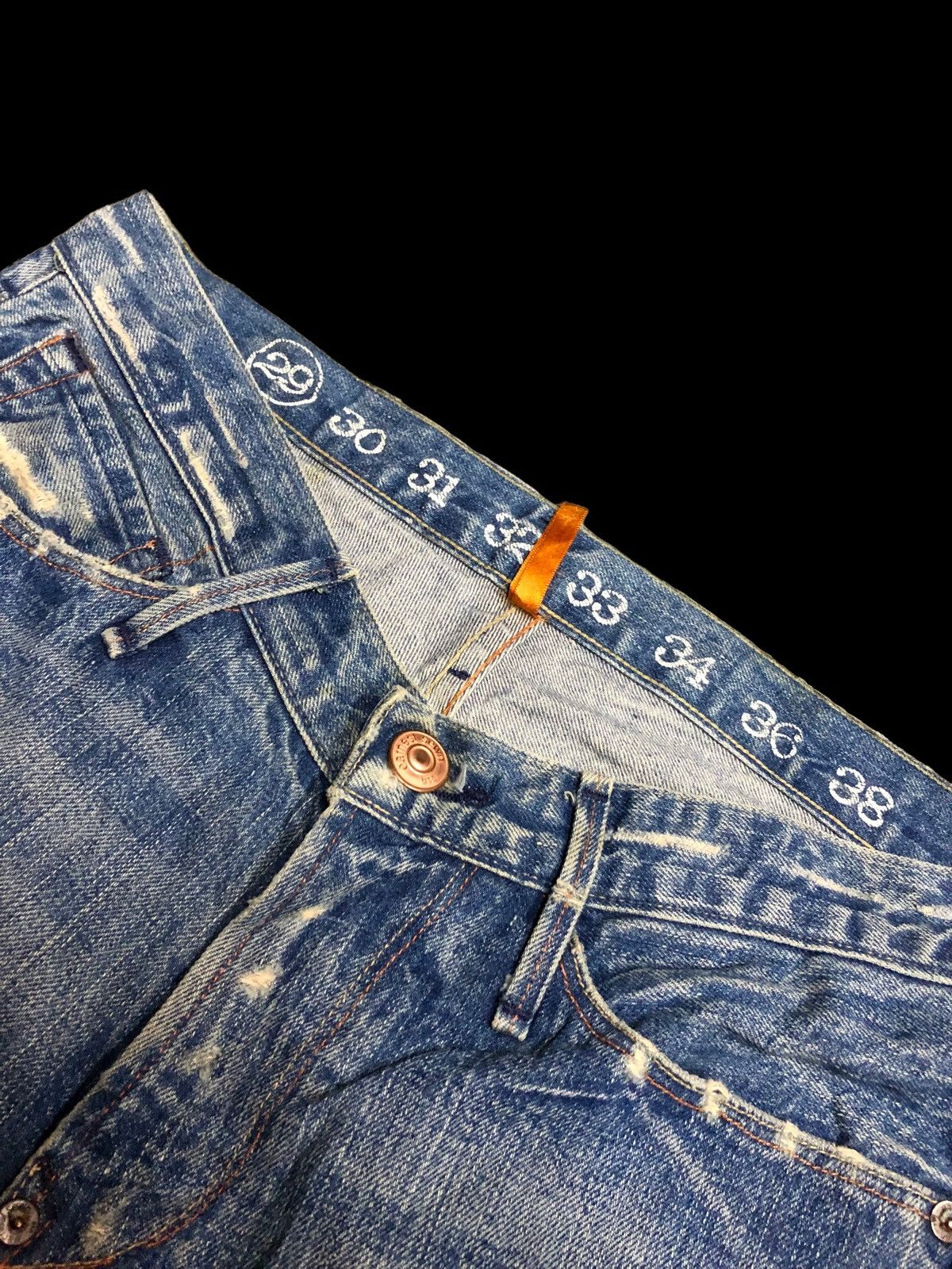 Earnest Sewn FLARED BOOTCUT SLIM DISTRESSED DENIM Size US 29 - 3 Thumbnail