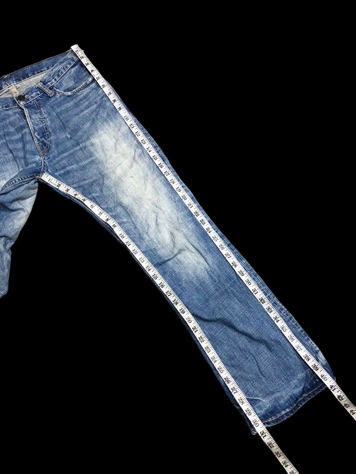 Earnest Sewn FLARED BOOTCUT SLIM DISTRESSED DENIM Size US 29 - 7 Thumbnail