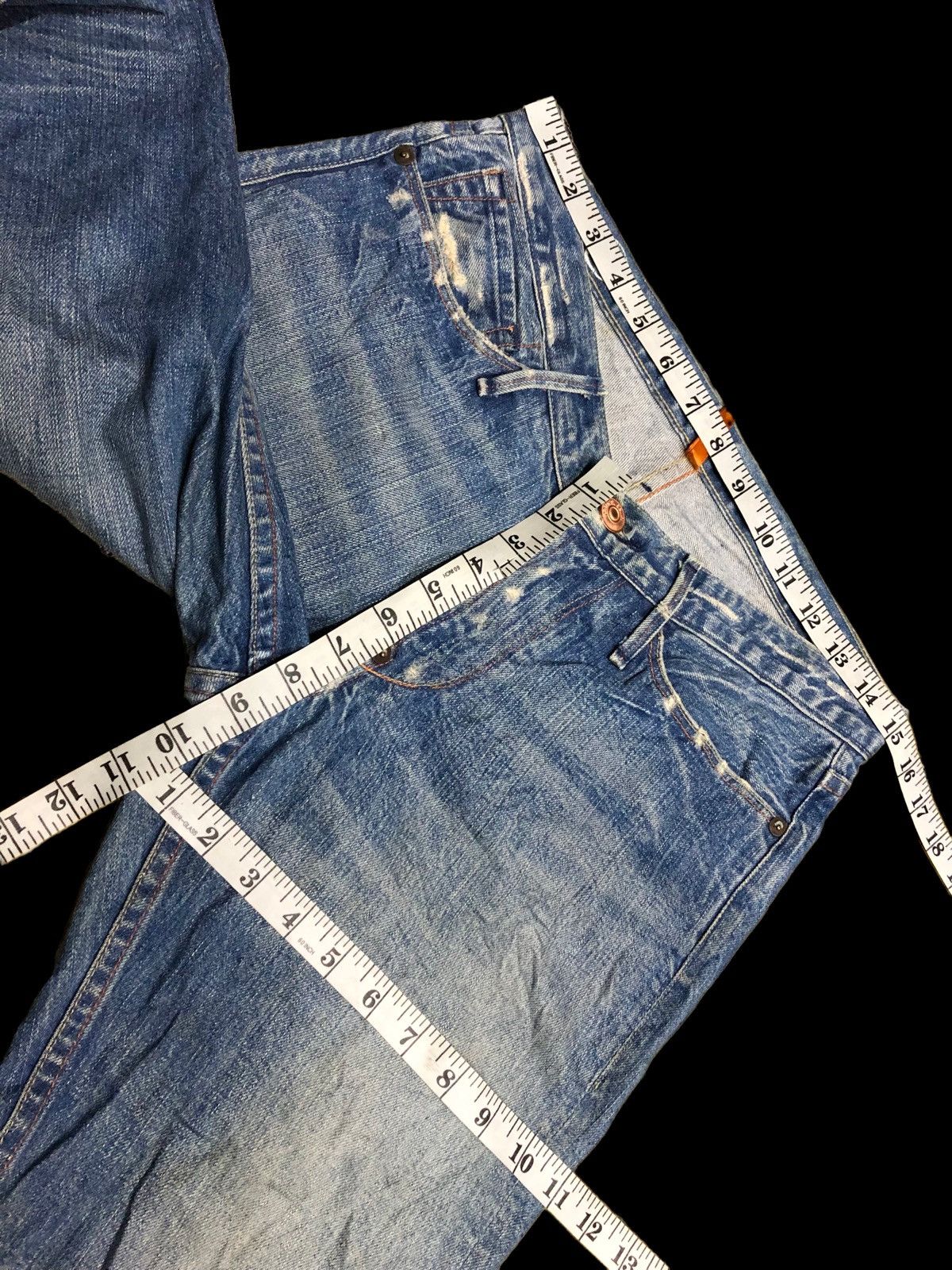 Earnest Sewn FLARED BOOTCUT SLIM DISTRESSED DENIM Size US 29 - 8 Thumbnail