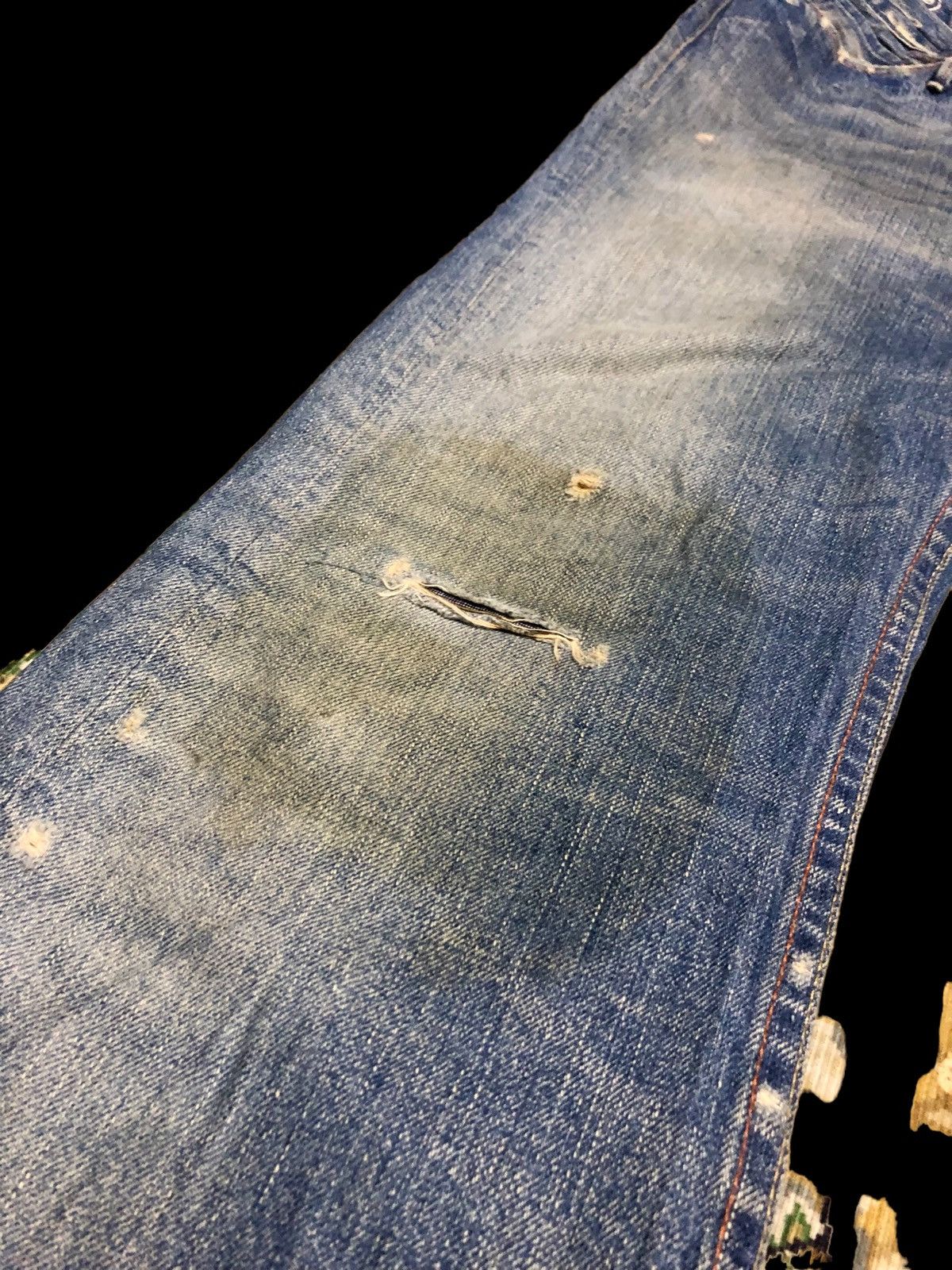 Earnest Sewn FLARED BOOTCUT SLIM DISTRESSED DENIM Size US 29 - 6 Thumbnail